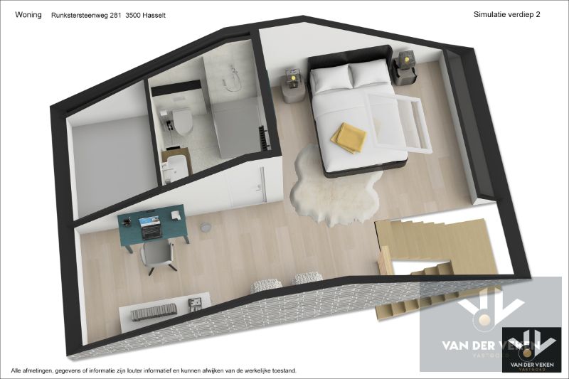 Volledig gerenoveerde, instapklare en energiezuinige rijwoning met 4 slaapkamers, 2 badkamers, zonnig terras, omheinde tuin en privéparking net buiten de Grote Ring van Hasselt. foto 26