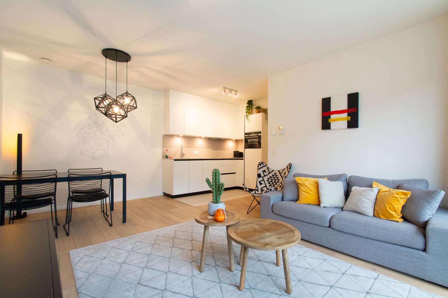 Gemeubeld 1-slaapkamer app met prachtig zicht op park  foto 2
