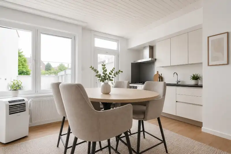 Perfect onderhouden, rustig gelegen woning met 3 slaapkamers (4 mogelijk) en tuinterras op een steenworp van het albertpark en de Leieboorden. foto 4