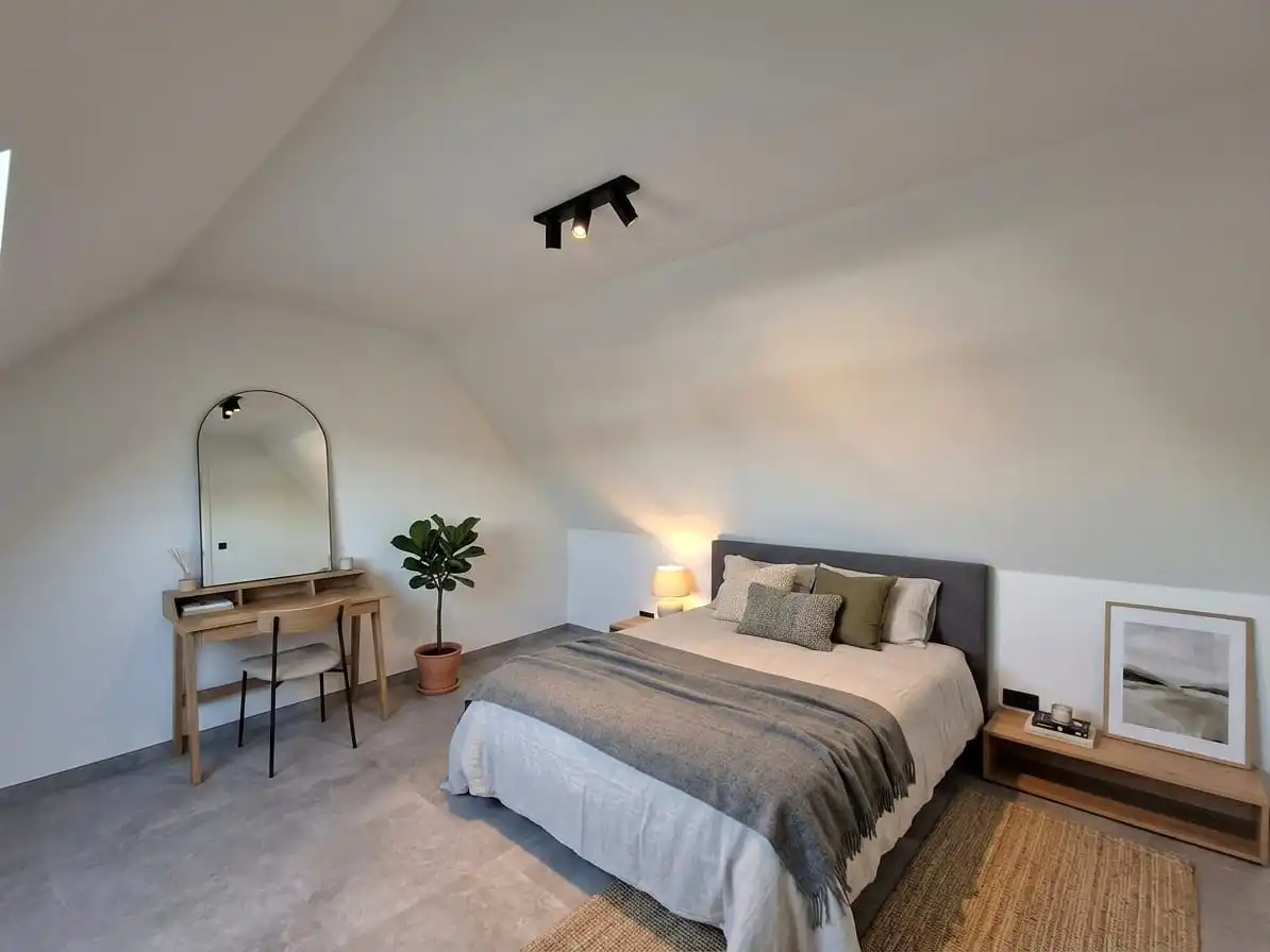 RUIM NIEUWBOUW DUPLEXAPPARTEMENT MET 3 SLPKS | TERRAS EN AUTOSTAANPLAATS IN RUISELEDE foto 10