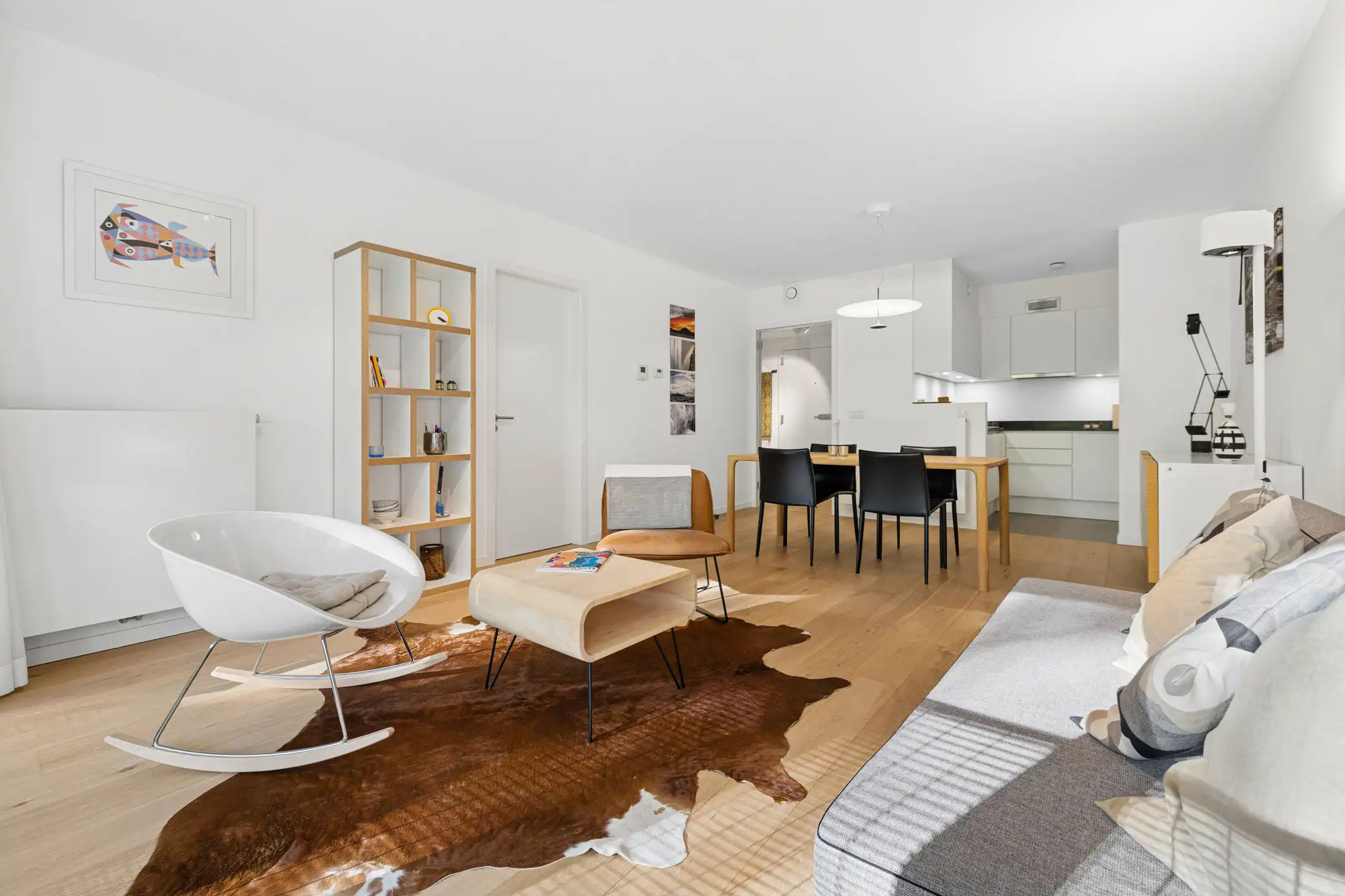 ELSENE, appartement met 1 kamer, terras en groen uitzicht foto 3