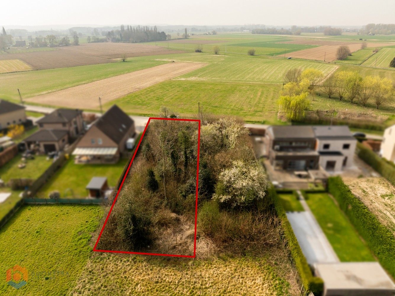 Bouwgrond van 671 m² voor halfopen bebouwing te Tildonk foto 4