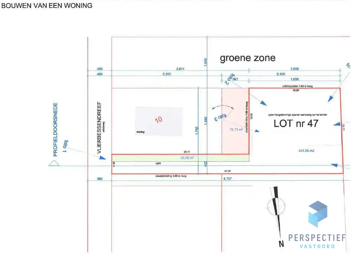 RUSTIG gelegen bouwgrond met een oppervlakte van 444m² foto 6