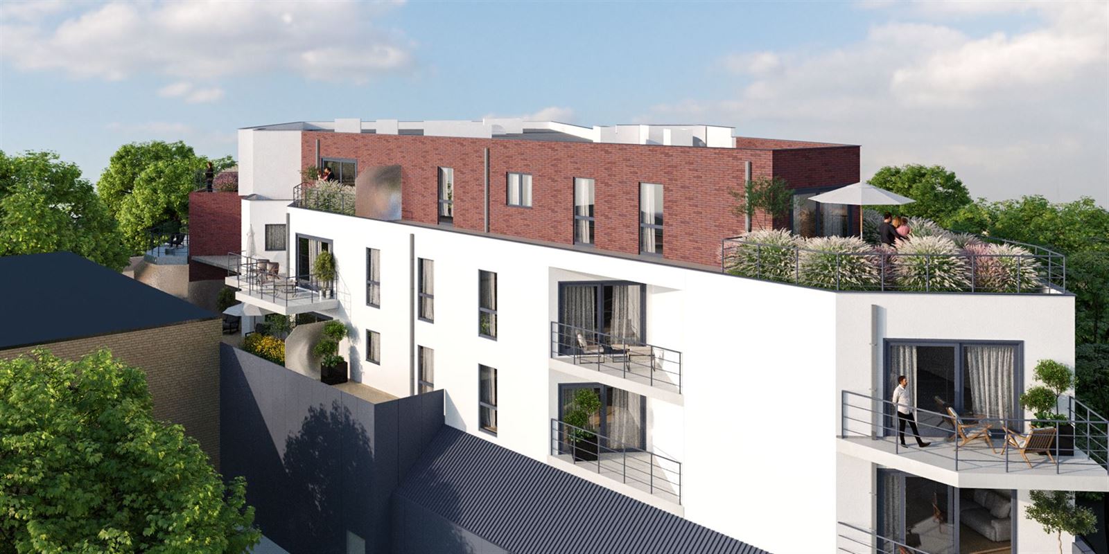 Nieuwbouw-appartement met 2 slaapkamers, terras en staanplaatsen foto 4