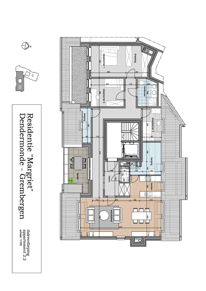 Nieuwbouwappartement met 3 slaapkamers en terras foto 18