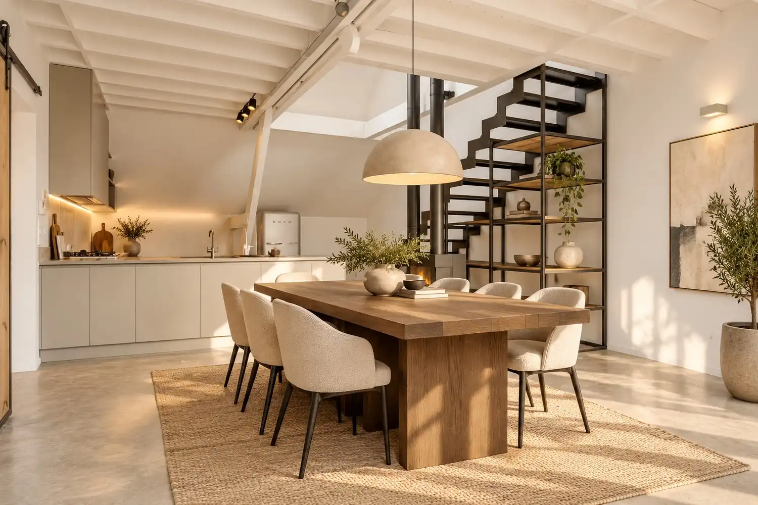 Exceptioneel en luxueus gerenoveerd 19e eeuws duplex dakappartement midden in de binnenstad. foto 2