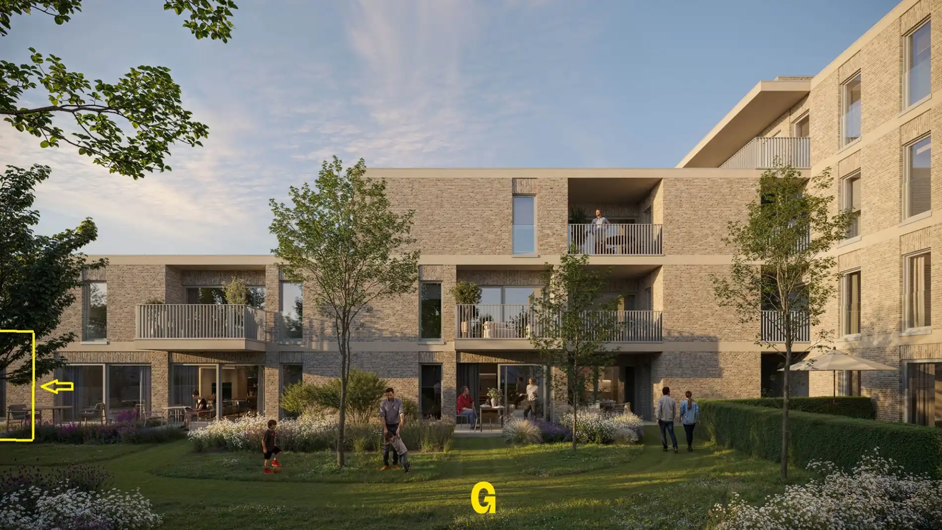 Nieuwbouwappartement op het gelijkvloers met 3 slaapkamers, 2 badkamers en terras aansluitend op de achtertuin, in res. de Boomgaard vlakbij het centrum van Hoe foto 3