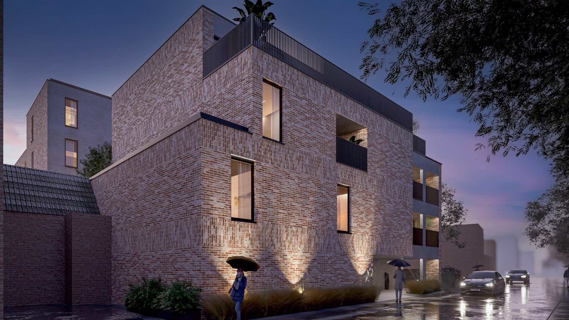 Nieuwbouwappartement op de 2de verdieping met 2 slaapkamers en ruim terras uitgevend op het groene Mottepark, in res. De Motte, vlakbij het centrum van Hoeselt foto 8