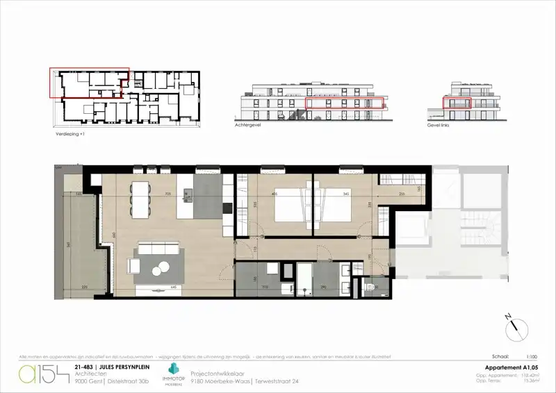 MOGELIJKHEID AANKOOP NIEUWBOUW à 6% BTW - LUXUEUS APPARTEMENT TE KOOP OP TOPLOCATIE IN LOCHRISTI (WACHTEBEKE) - PRIJS INCLUSIEF ONDERGRONDSE PARKEERPLAATS EN KELDERBERGING foto 18