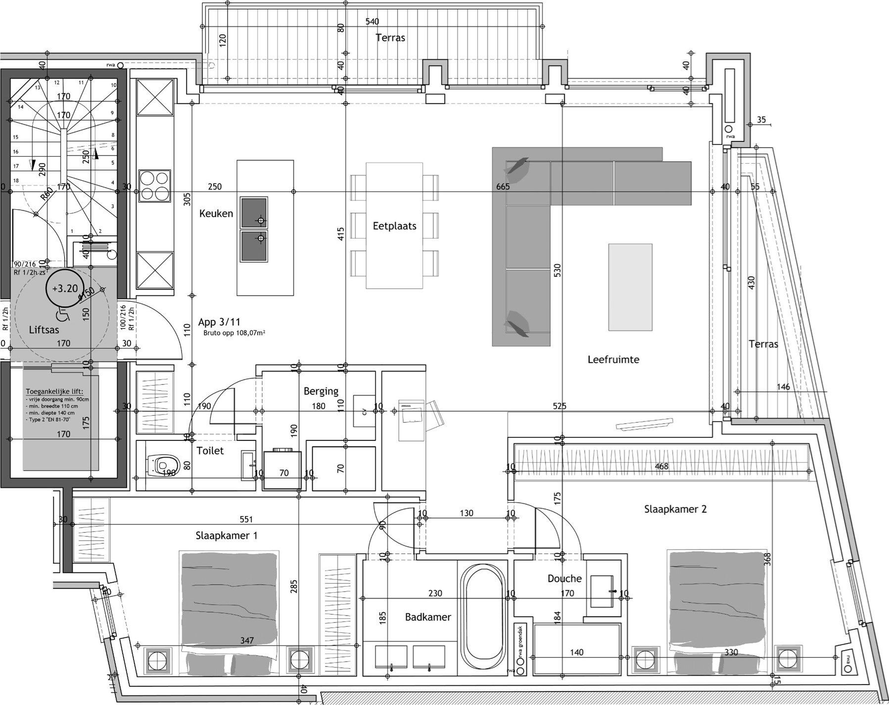 Residentie Florian: Modern twee slaapkamer appartement in het bruisende hart van Knokke foto 5