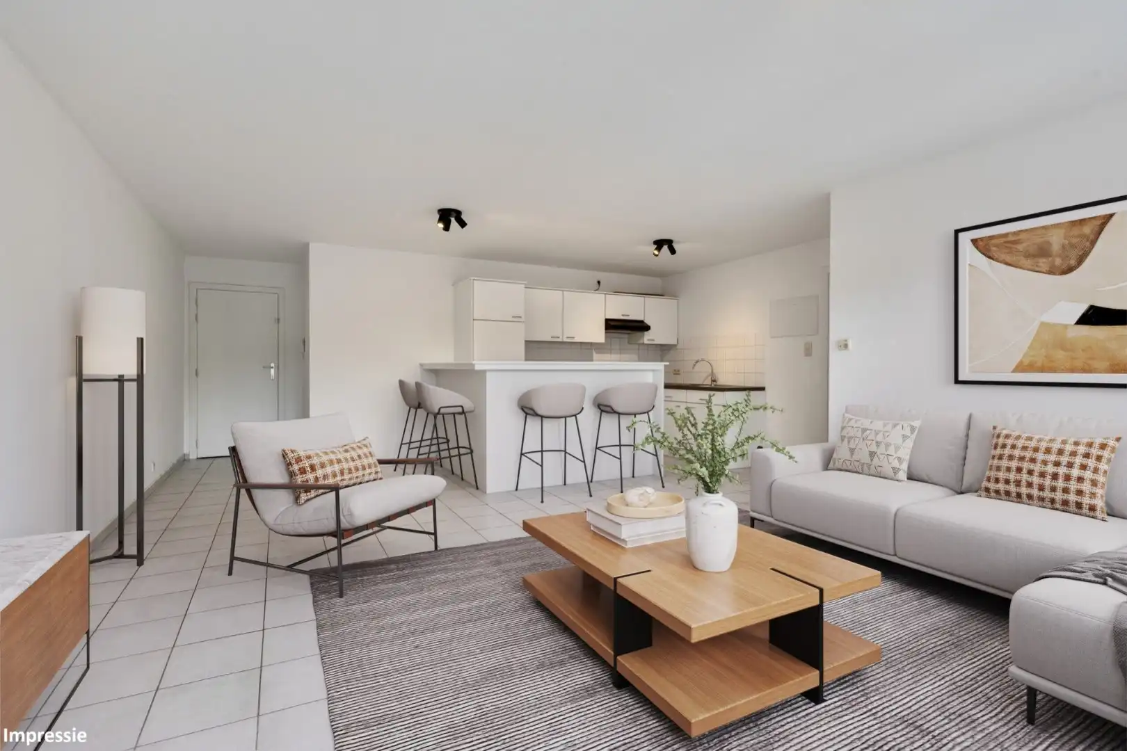 Uitstekend gelegen, betaalbaar en lichtrijk appartement te Lummen foto 2
