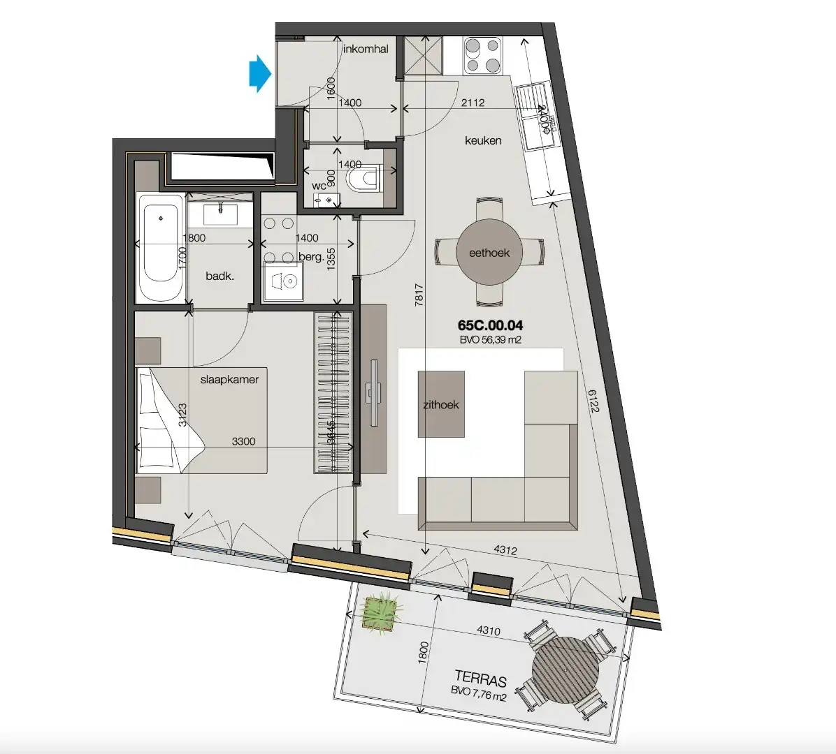 Instapklaar 1-slaapkamer appartement te Machelen! foto 13