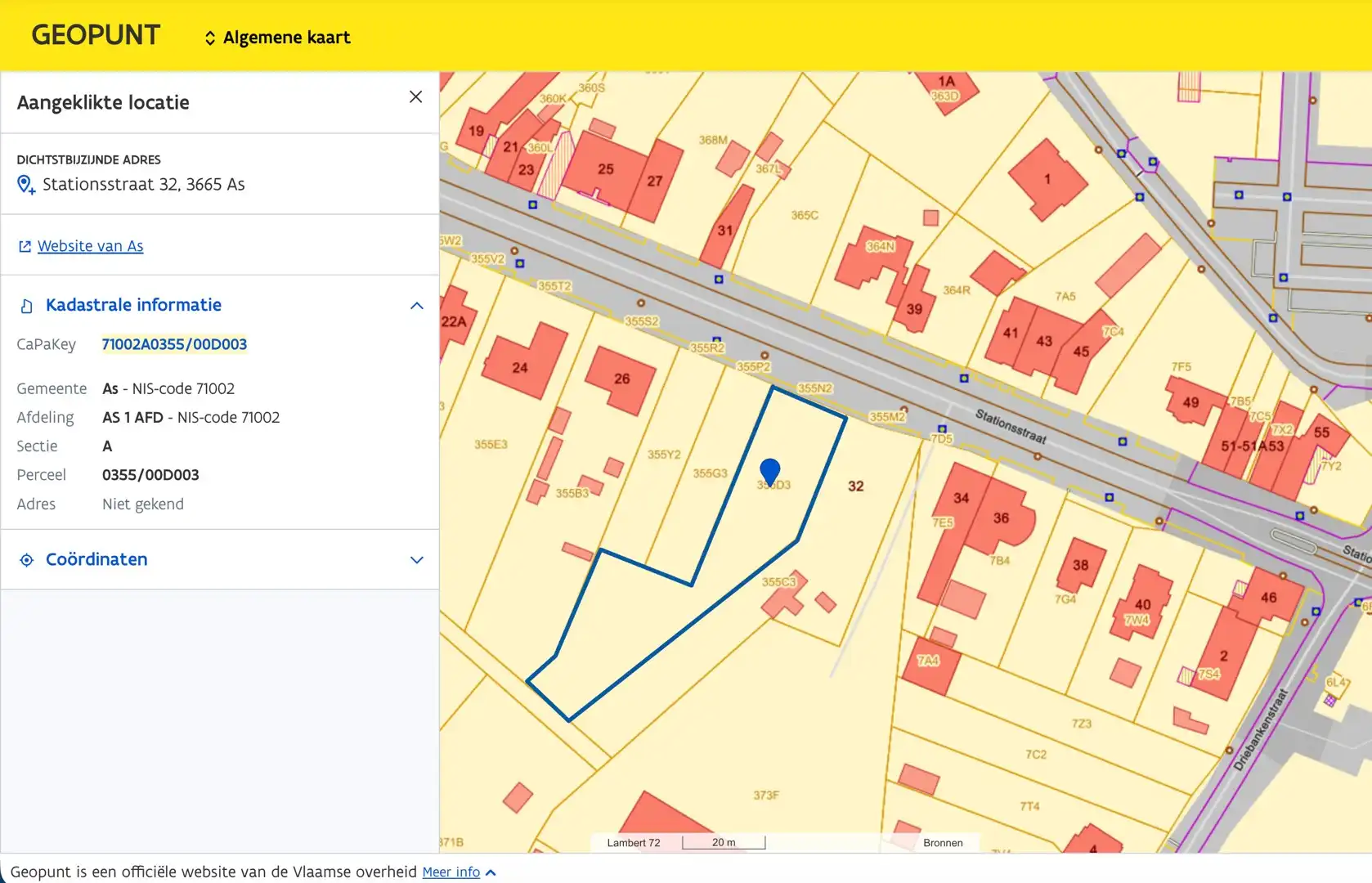 Bouwgrond voor open bebouwing 17a 37ca te As foto 3