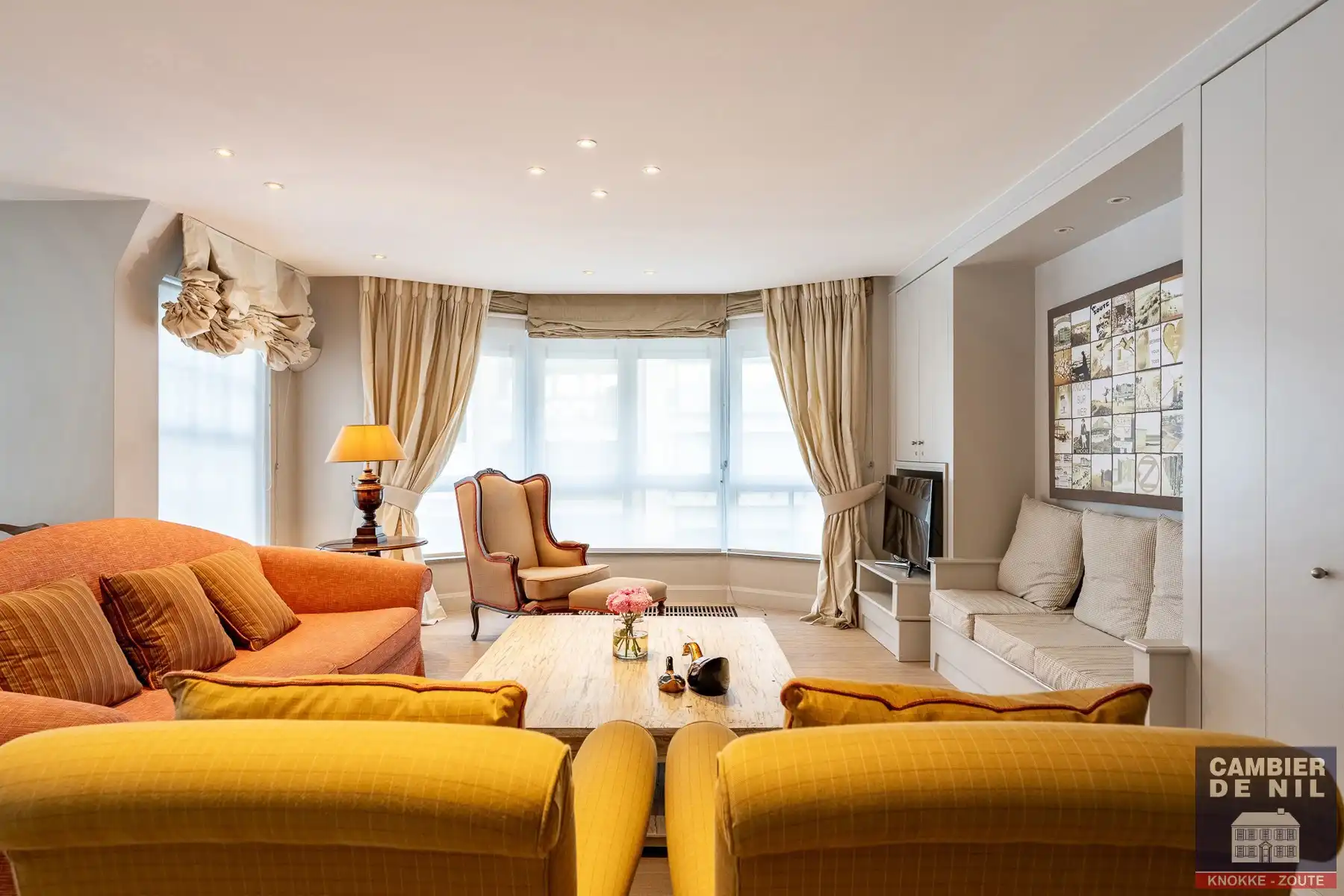 Ruim (155 m²) gemeubeld 3 SK appartement in hartje Zoute foto 7