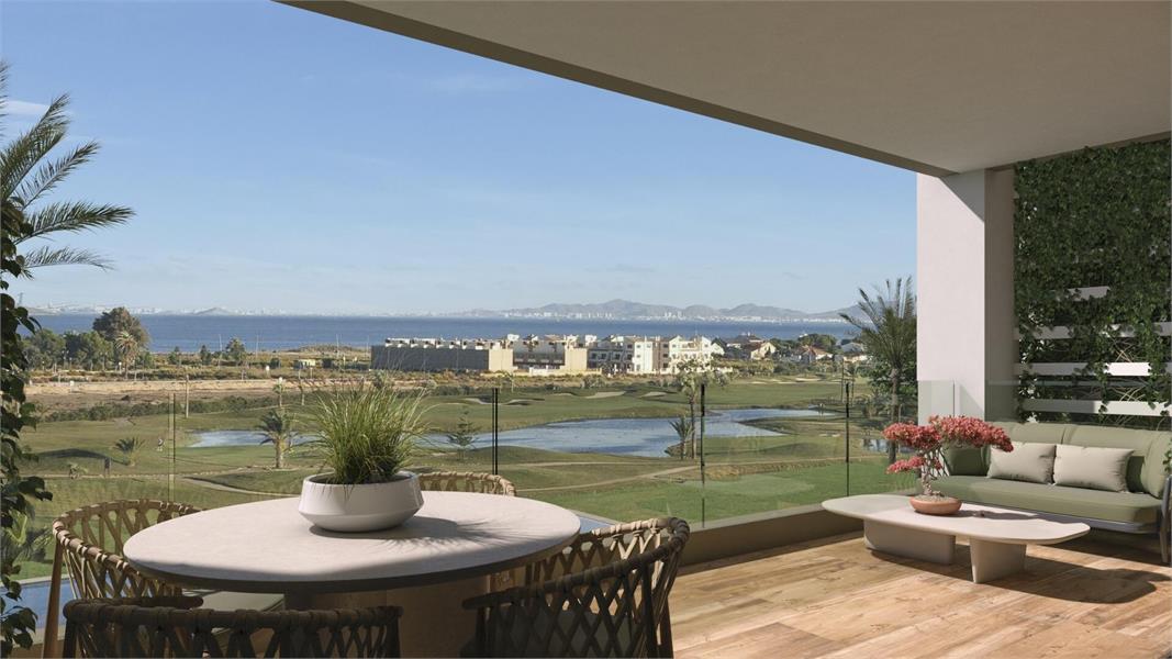 NIEUWBOUW WOONCOMPLEX BIJ LA SERENA GOLF, LOS ALCAZARES foto {{pictureIndex}}