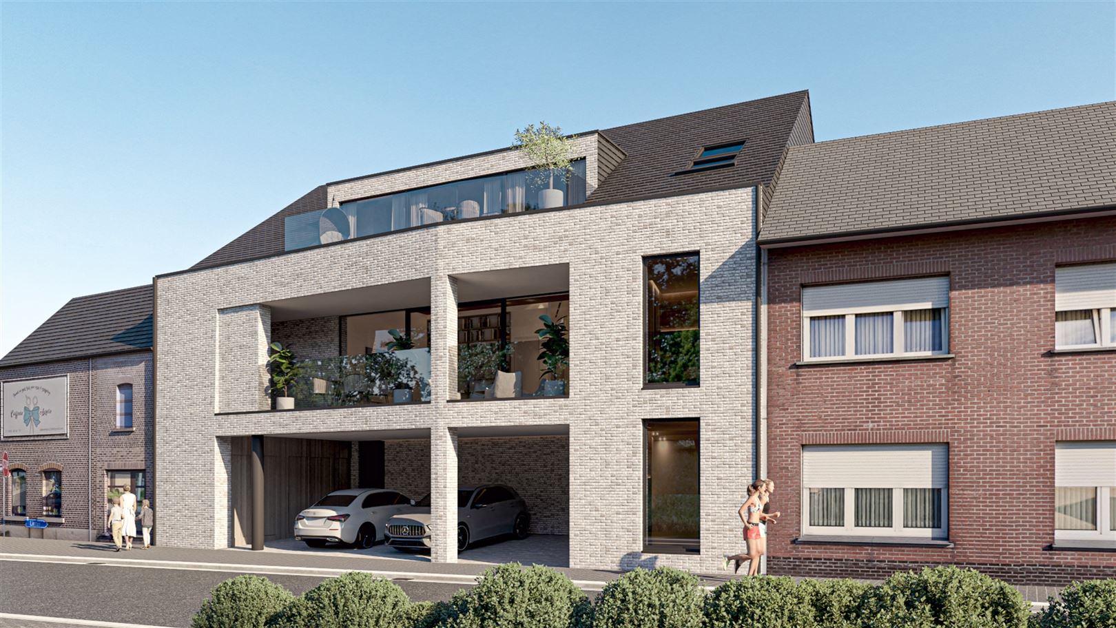 Nieuwbouw APP 2de verdiep, 2 slpks, bdk + douchekamer, terras, 110 m2 foto 6