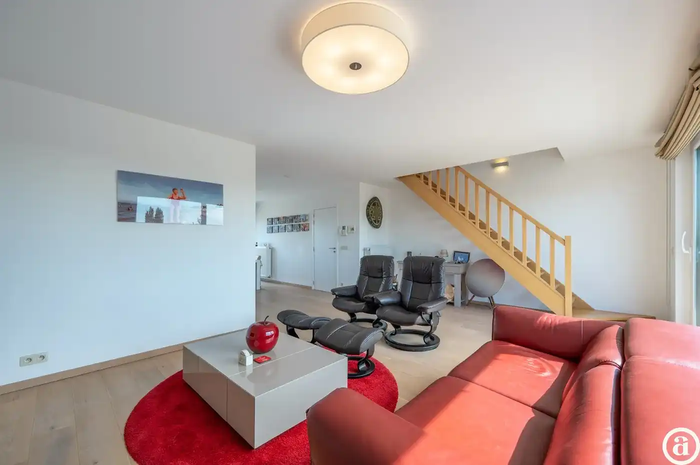 Zonnig duplex-appartement met 3 slaapkamers en garagebox.    foto 18
