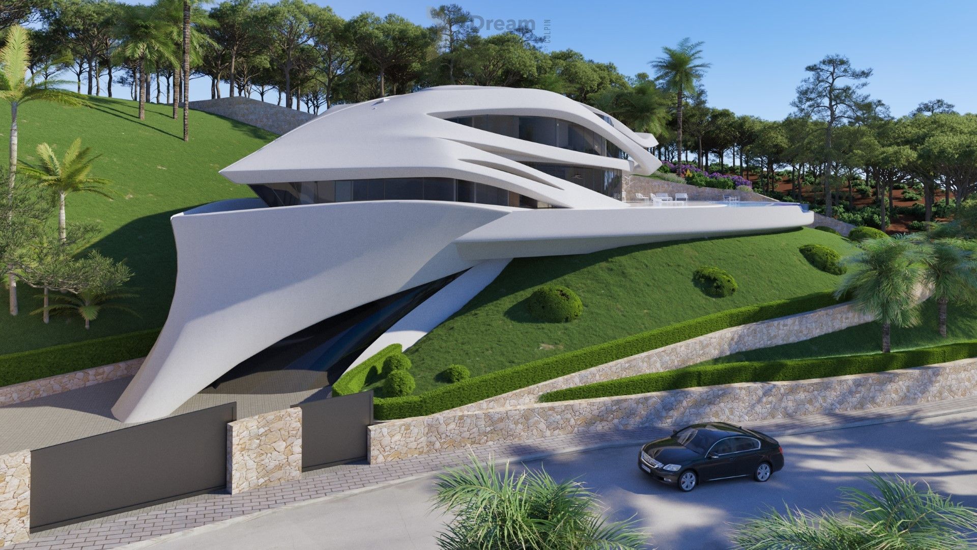 Villa Genesis - Uniek Modern Ontwerp met Luxe Materialen foto {{pictureIndex}}
