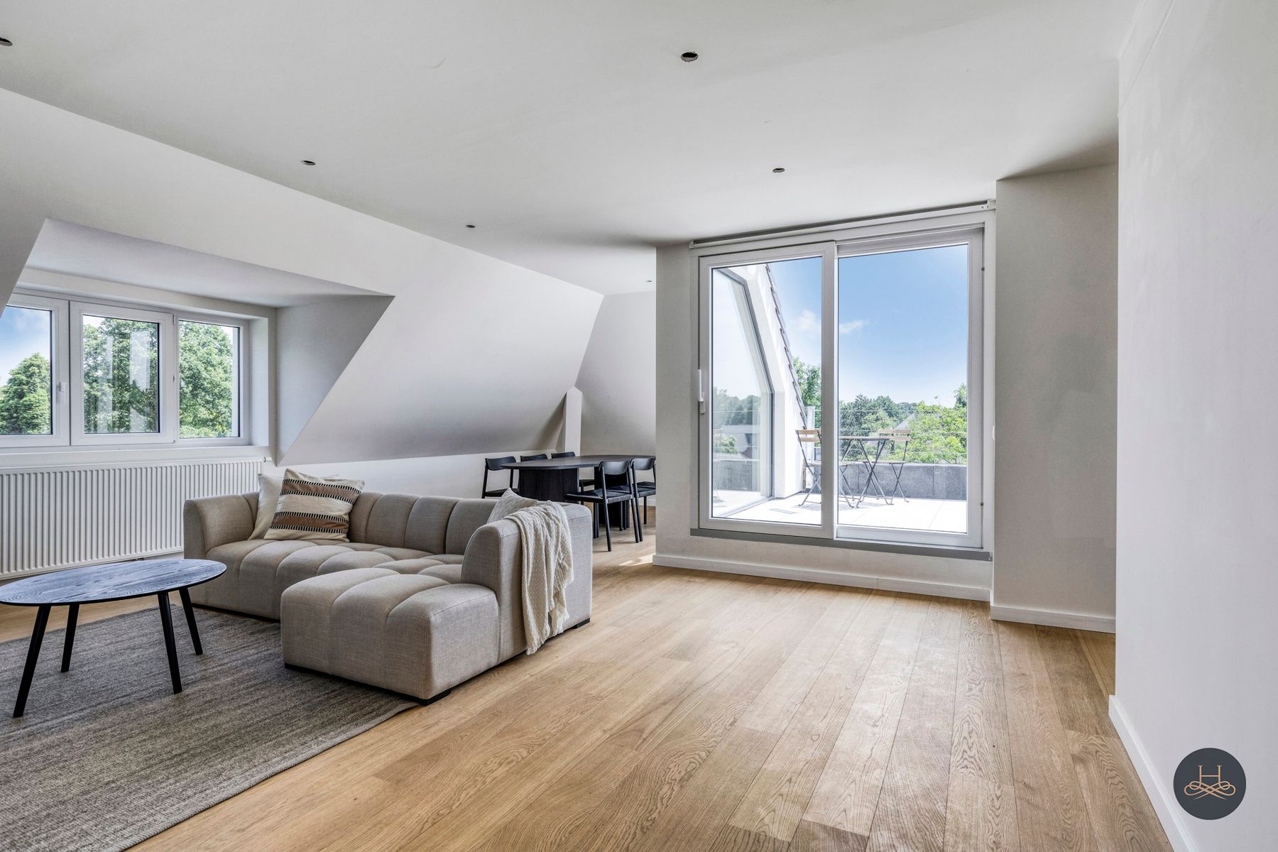 Kwalitatief afgewerkte penthouse tegenover Bloso-domein foto 2