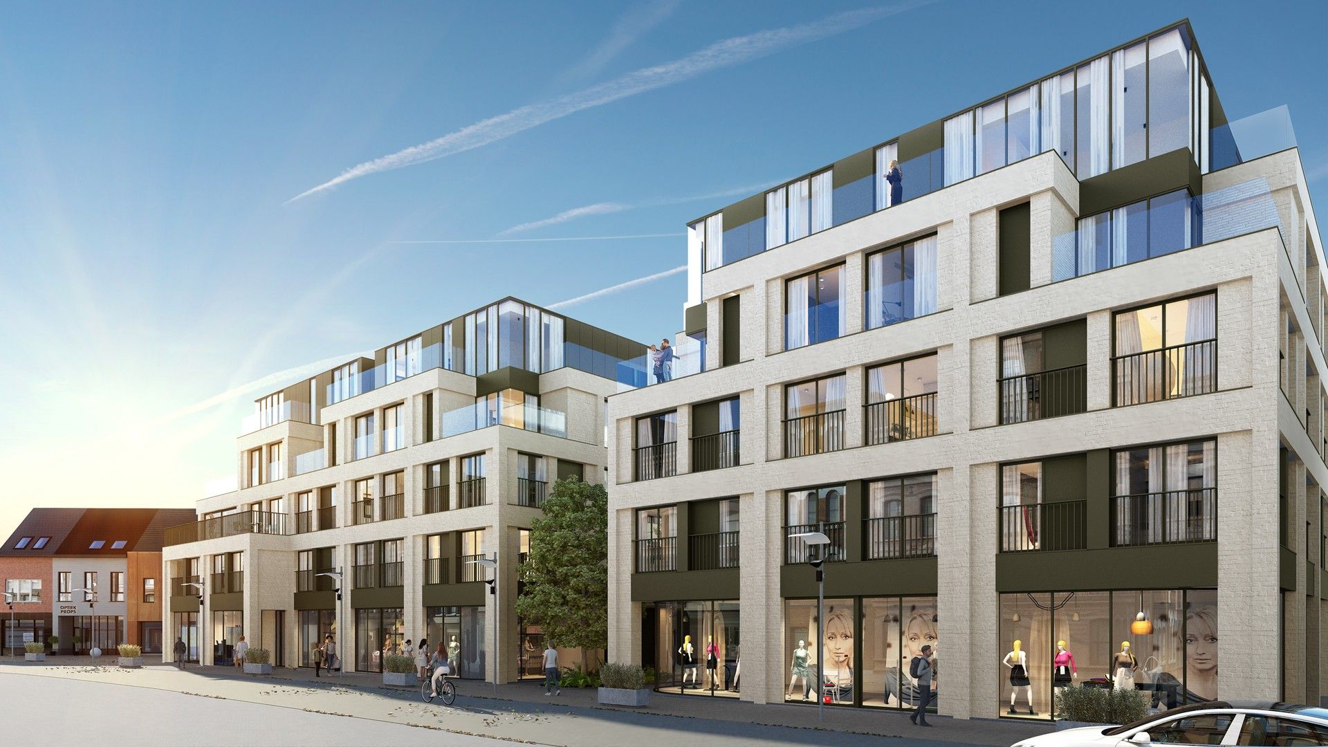 Nieuwbouwappartement met EPC A en terras in Wetteren te koop foto {{pictureIndex}}