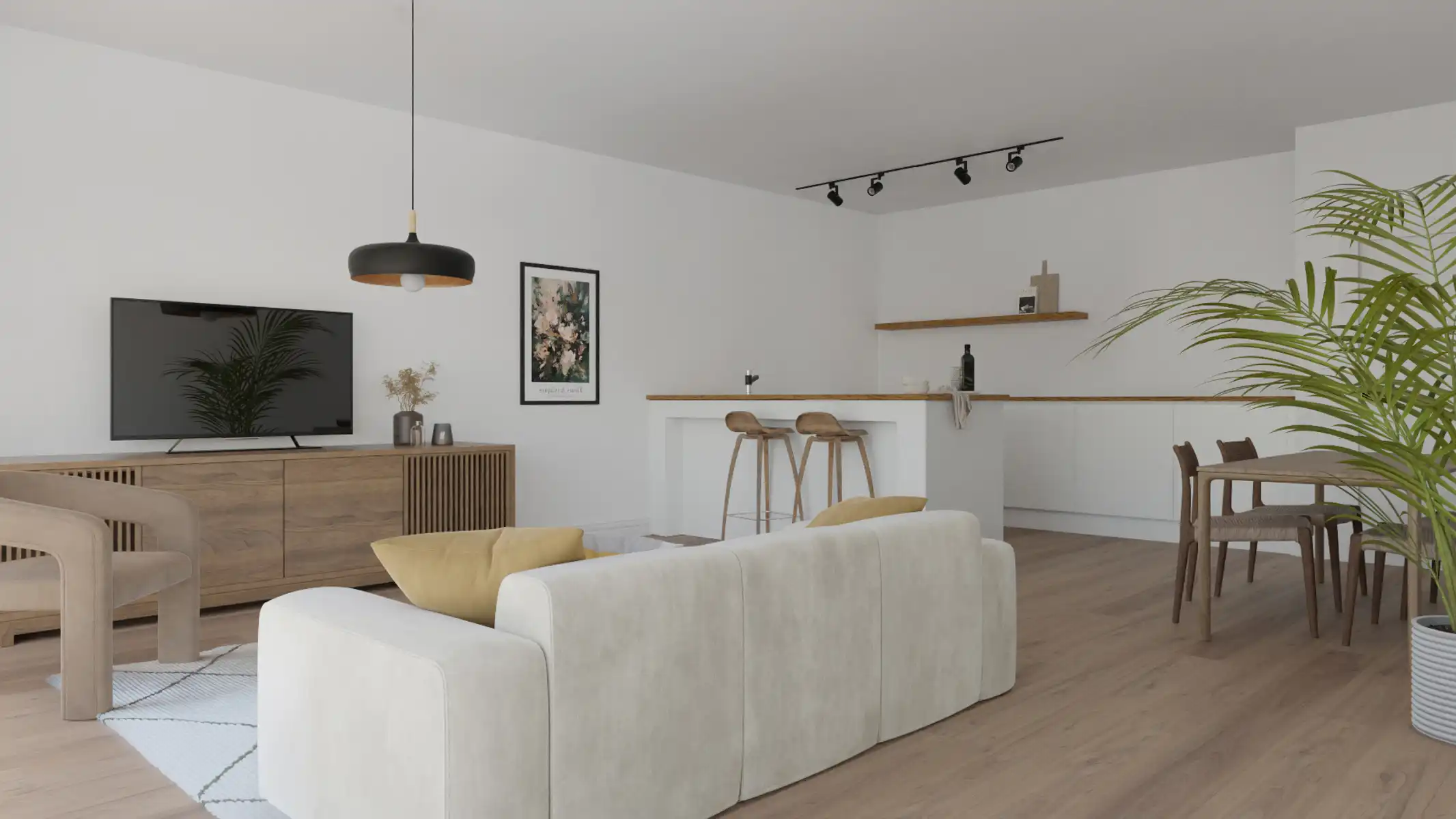 BEN nieuwbouwappartement met 1 slaapkamer, terras en garage foto {{pictureIndex}}