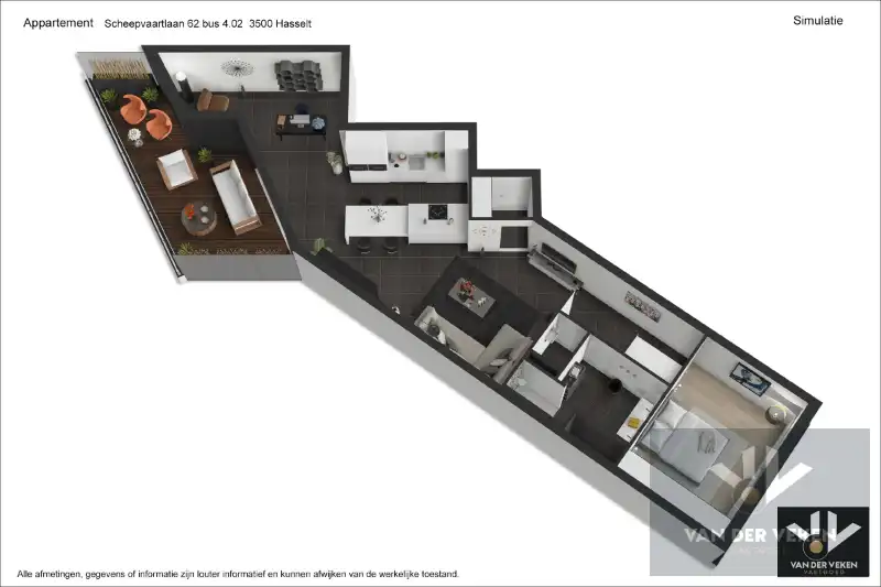 RECENT, KNAP AFGEWERKT APP ZUIDZICHT IV foto 25