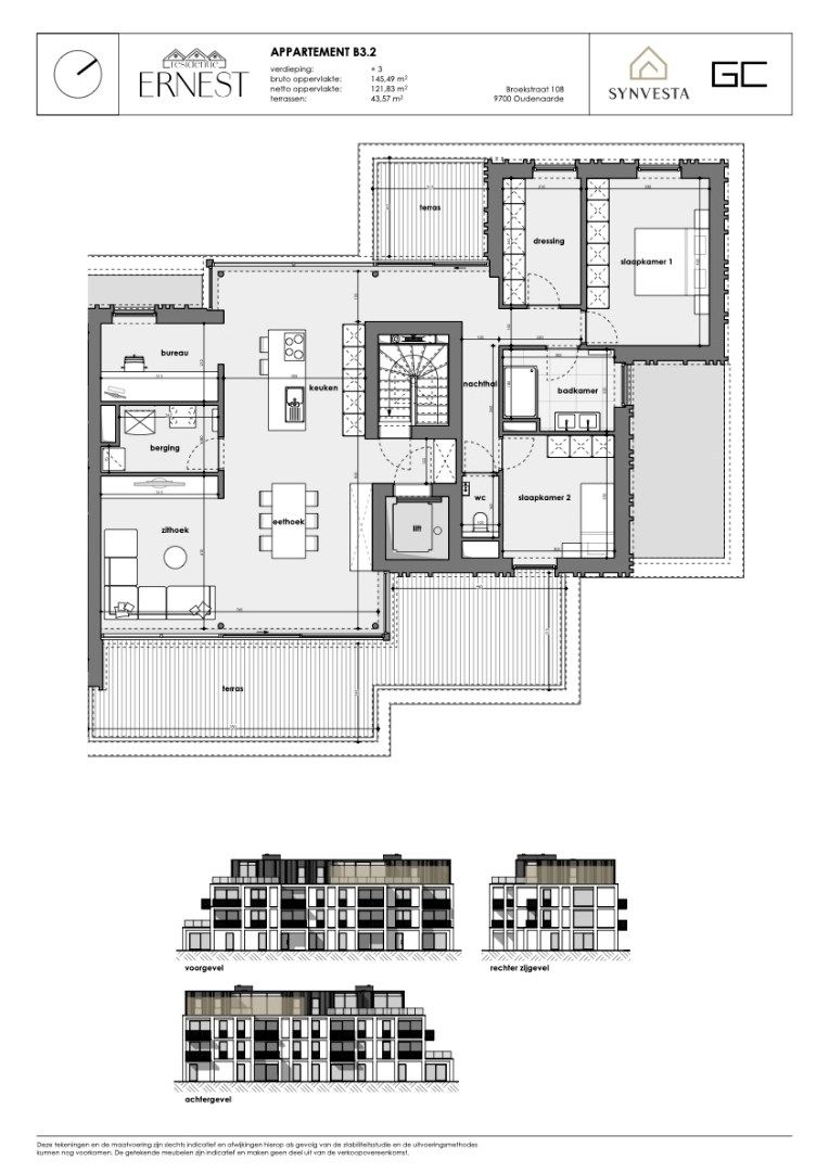 Ruime penthouse met 2-slaapkamers in nieuwbouwproject Ernest foto 3