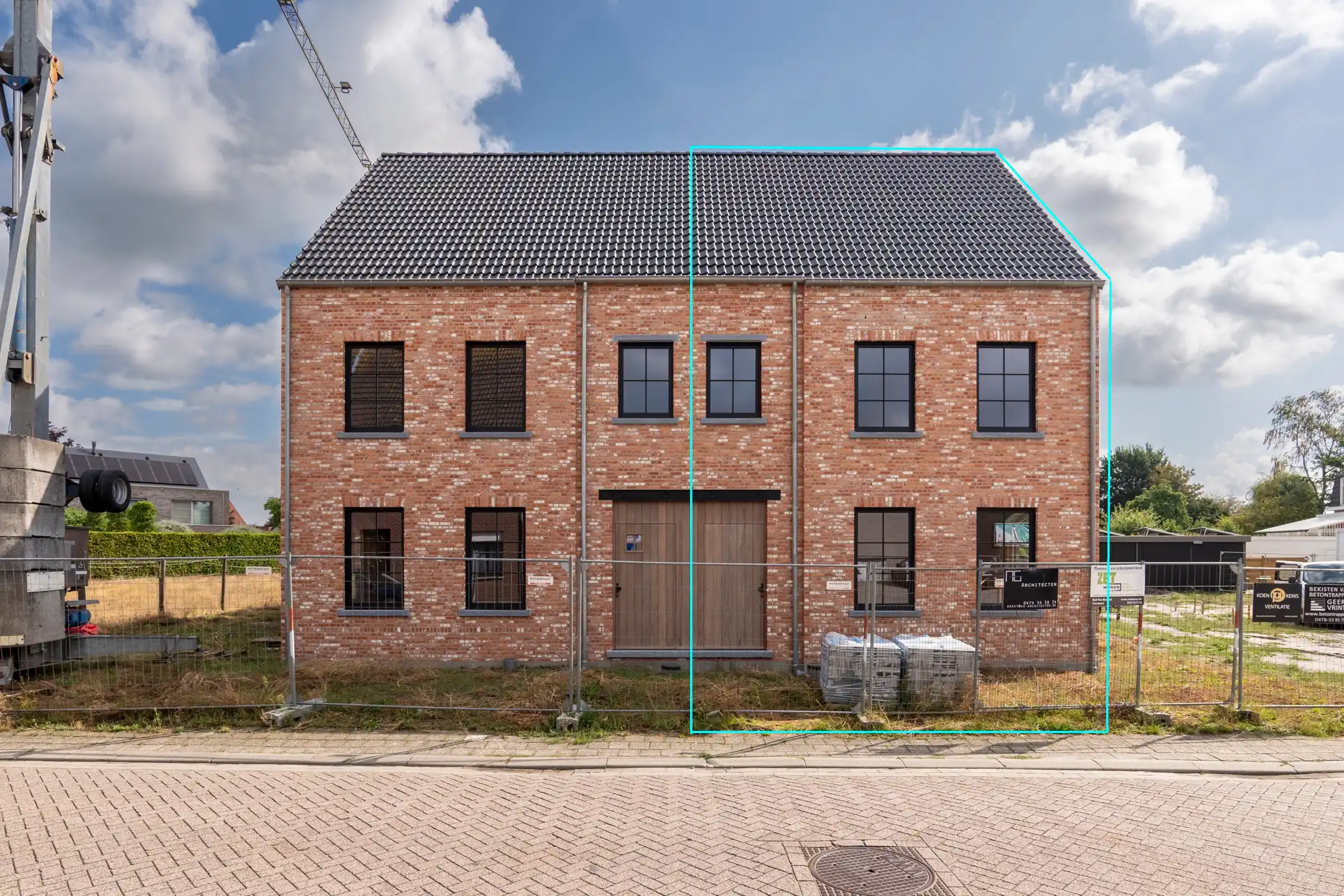 Casco nieuwbouwwoning met 3-4 slpk. op ca. 450m² te Loenhout foto 2