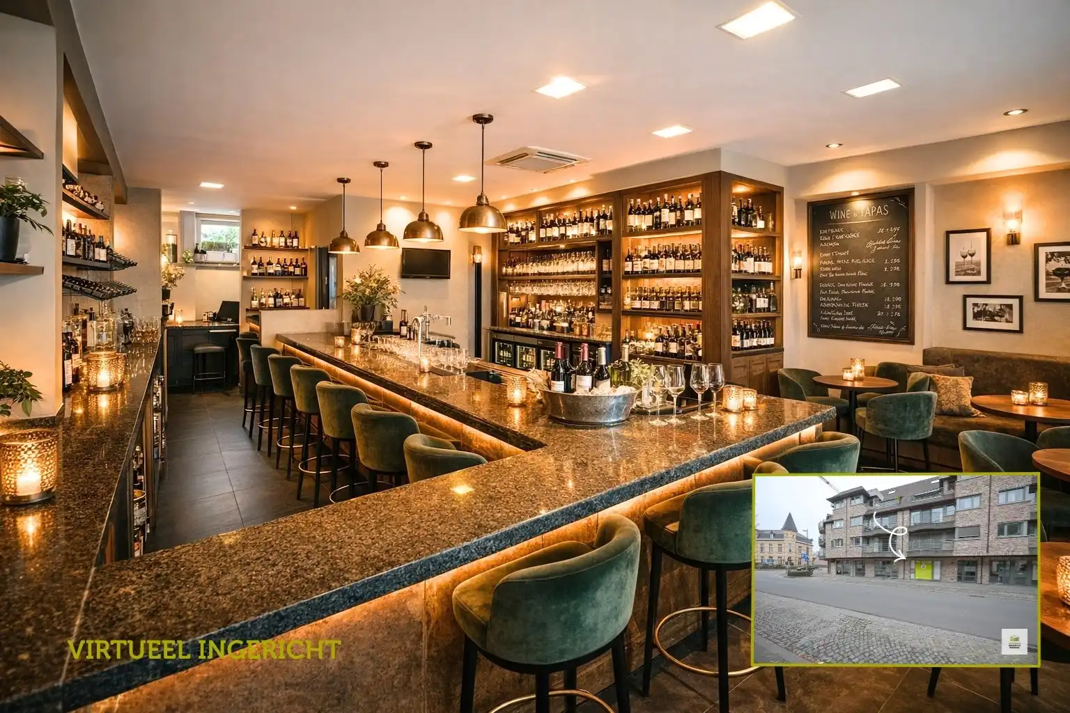 Handelspand (80 m2) met breed potentieel (wijnbar, bakkerij, schoonheidszaak..) foto {{pictureIndex}}