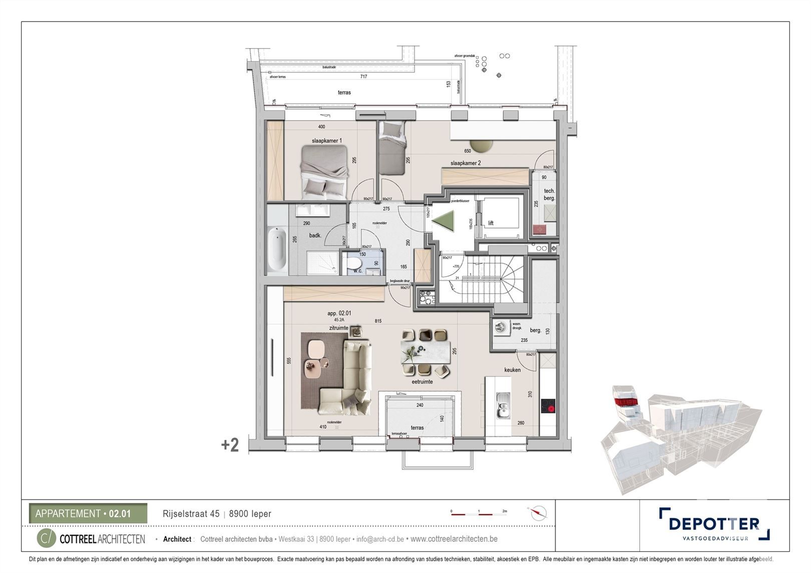 Appartement te koop Rijselstraat 45/0201 - 8900 IEPER