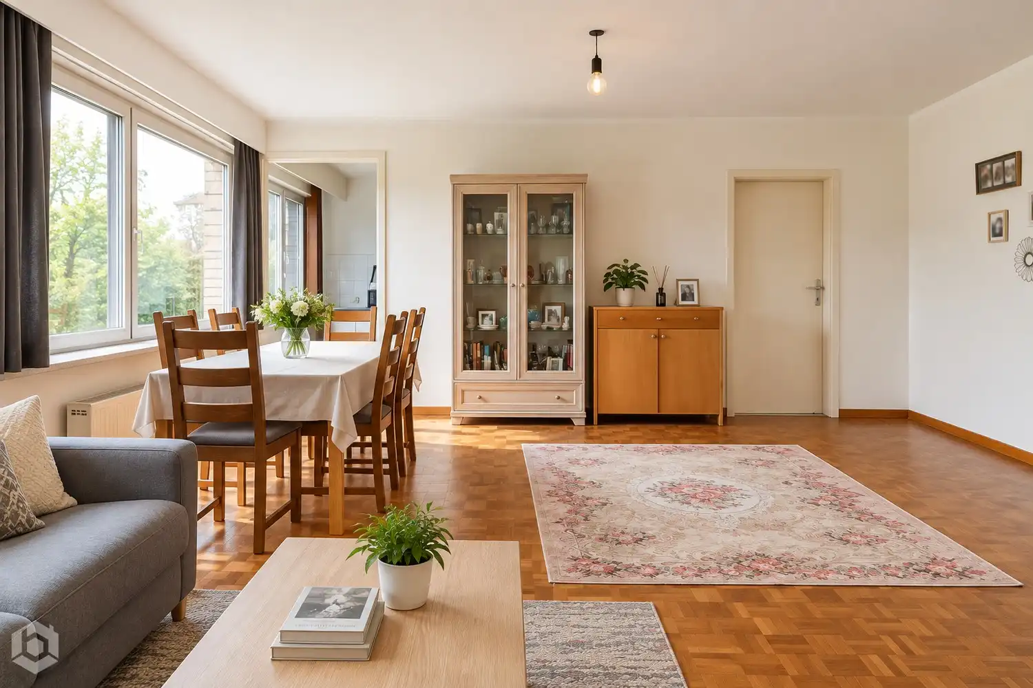 Appartementsgebouw met 4 app., 2 handelsglv., 5 garages én tuin foto 19