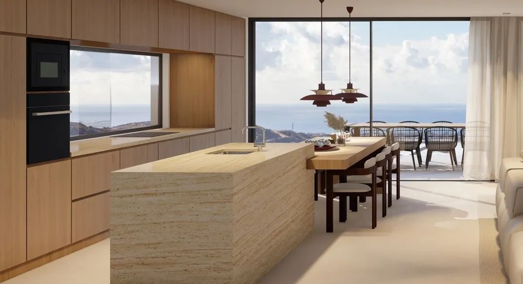Wonen boven de wolken: exclusieve designvilla met zeezicht in de heuvels van Montemayor foto 3