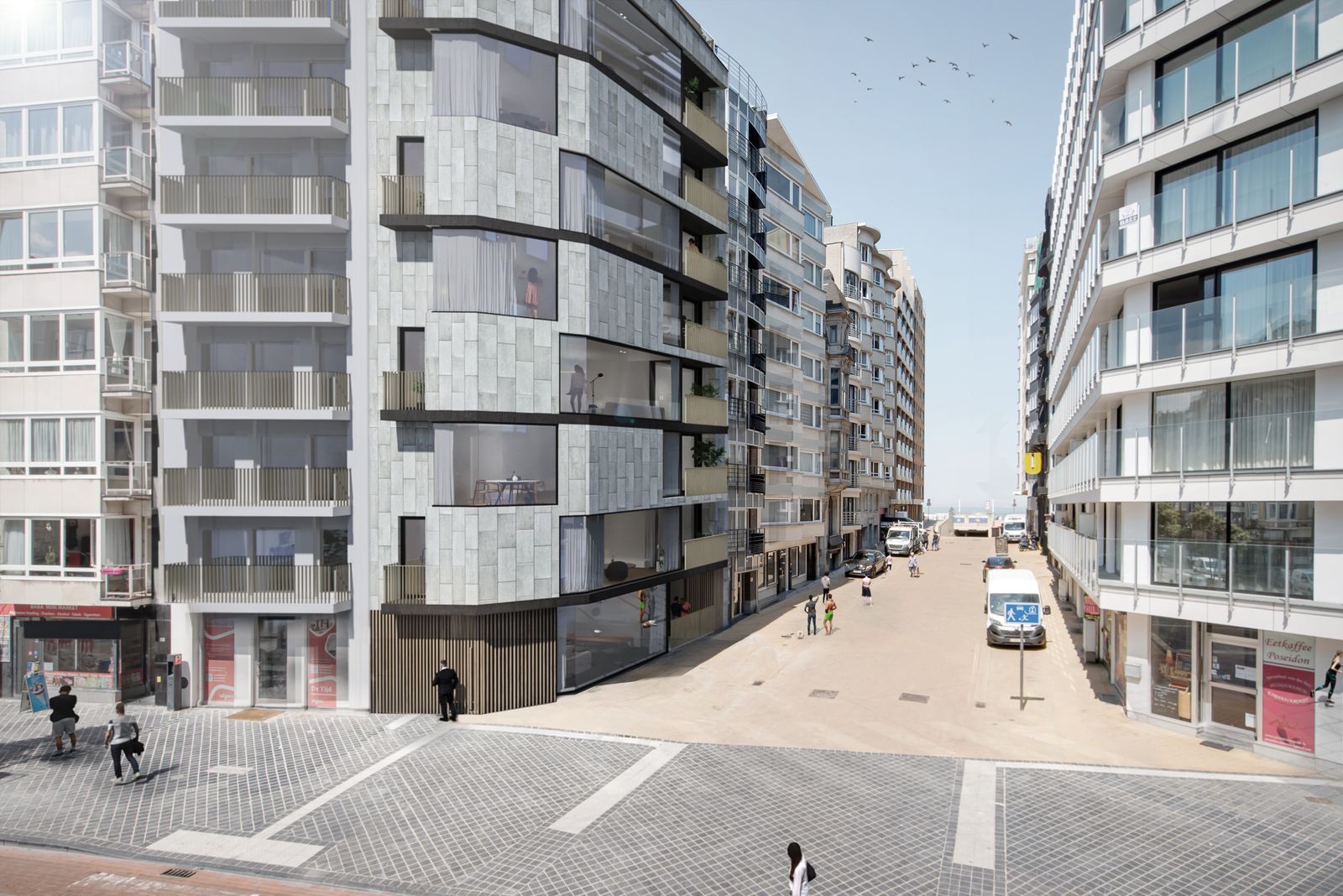 Gelijkvloers nieuwbouwappartement te centrum Oostende, op amper 30 meter van de zeedijk! foto 2