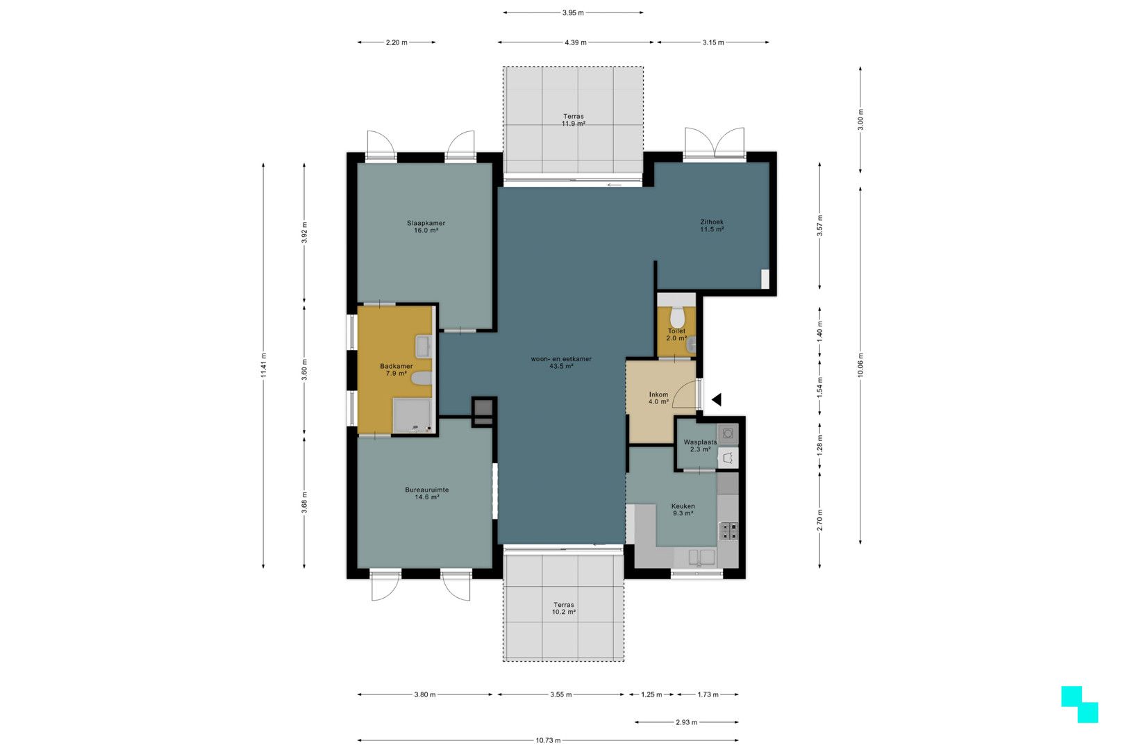 Stijlvol gelijkvloers appartement in zeer groene omgeving foto 30