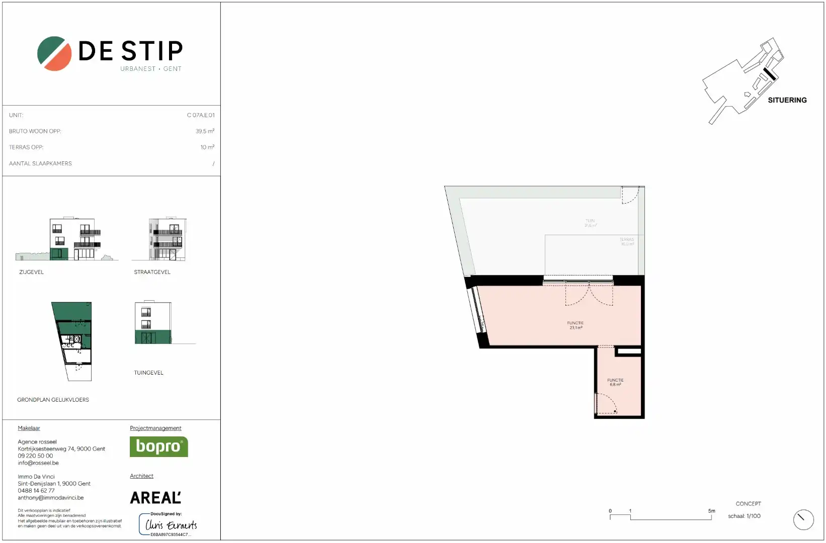 Commerciële ruimtes te koop in nieuwbouwproject De Stip – Gentbrugge foto 4