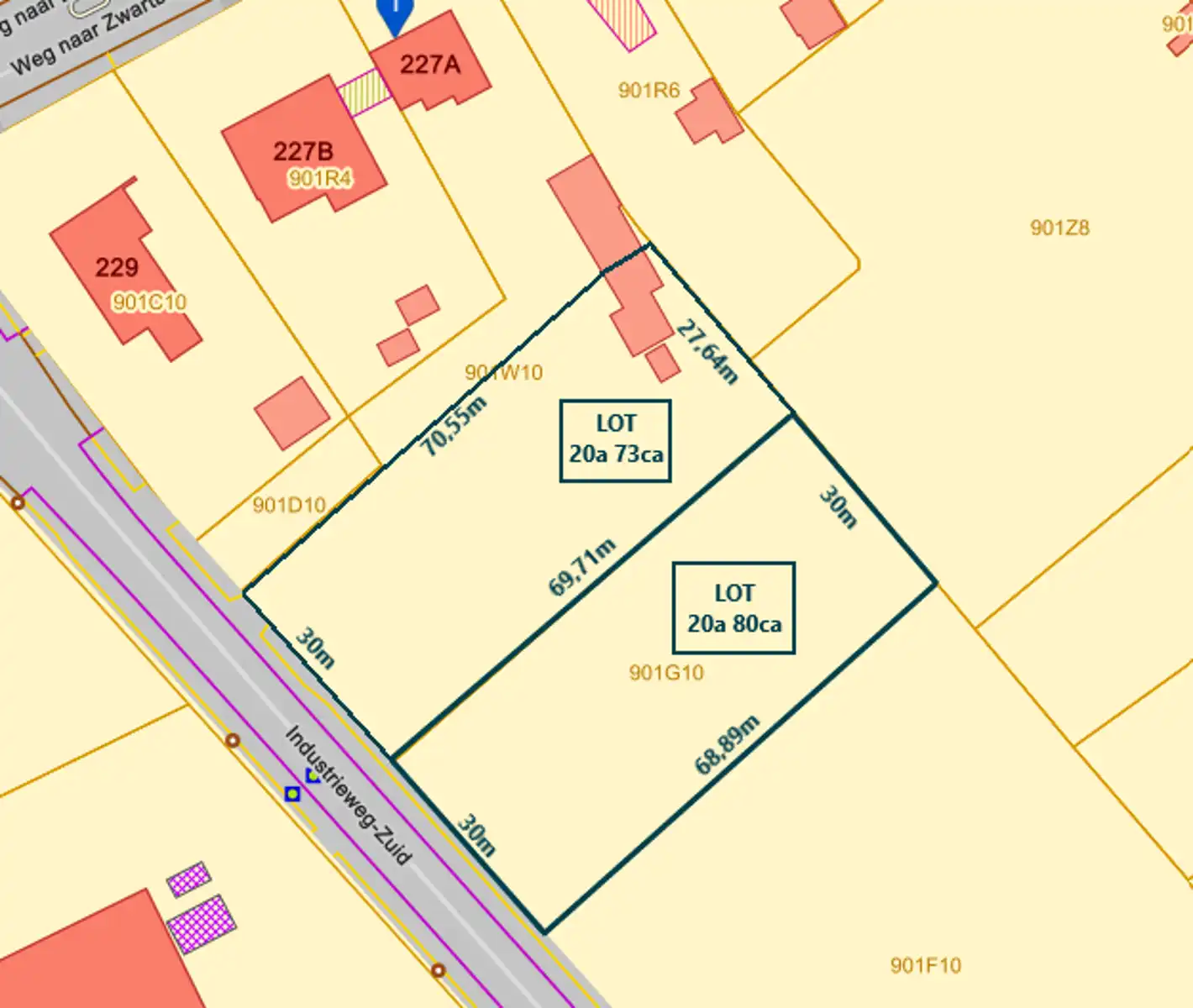 Strategisch gelegen industriegrond van 41a53ca met optie bosgrond (67a)!  foto 4