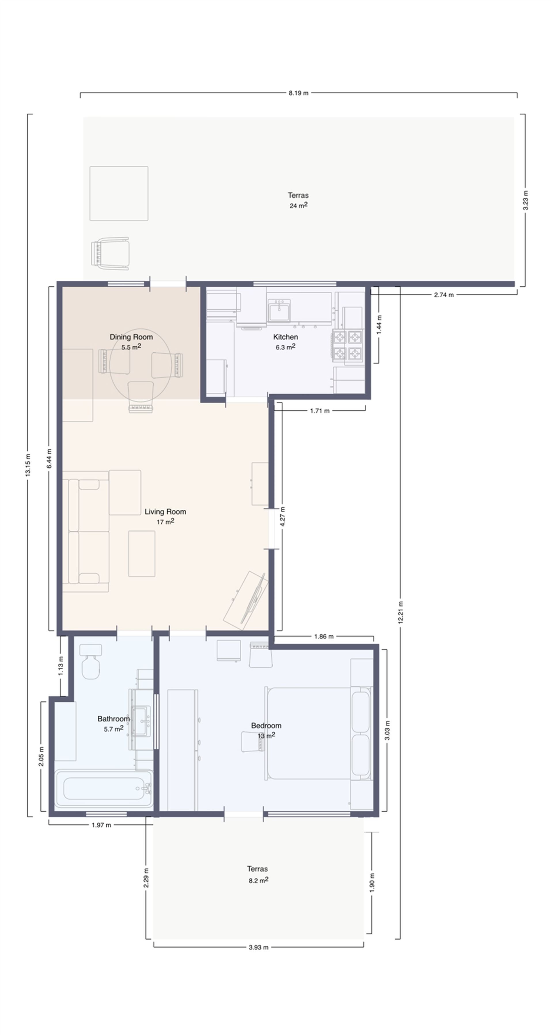 Instapklaar Dakappartement met 2 Ruime Terrassen foto 14