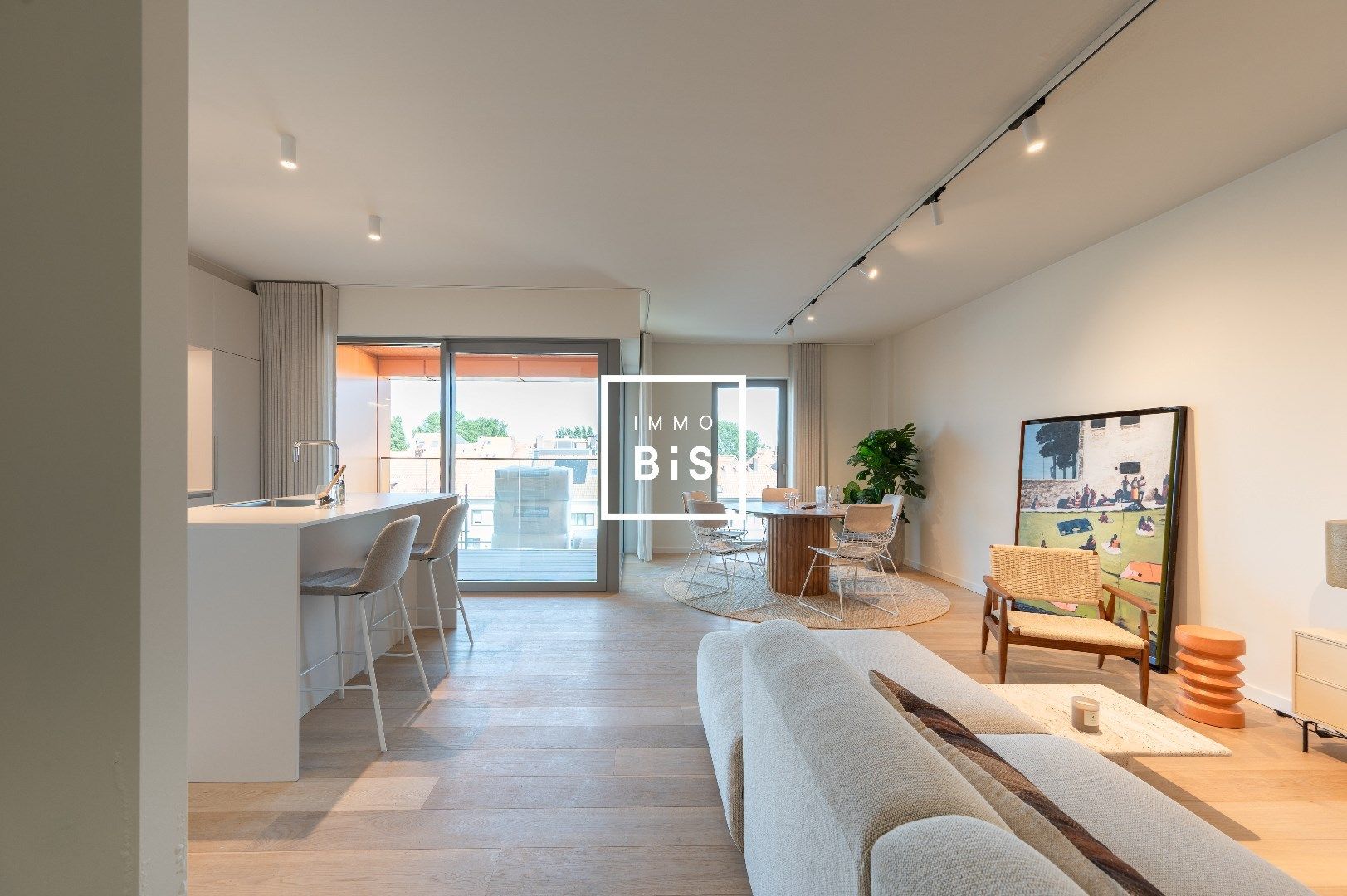 Modelappartement met 2 slaapkamers en oost geörienteerd terras. foto 4