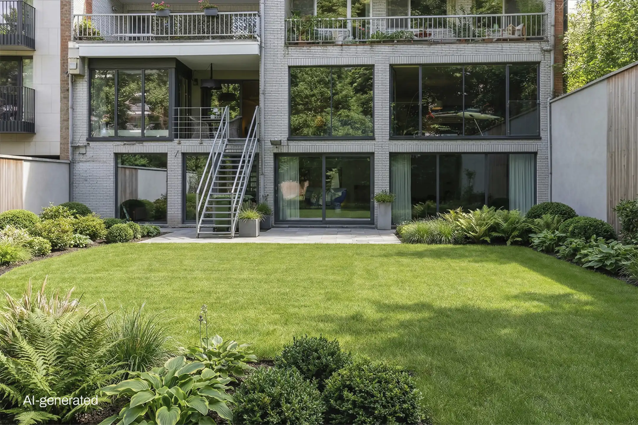 Duplex met zwembad en tuin op uitstekende locatie in Berchem foto {{pictureIndex}}