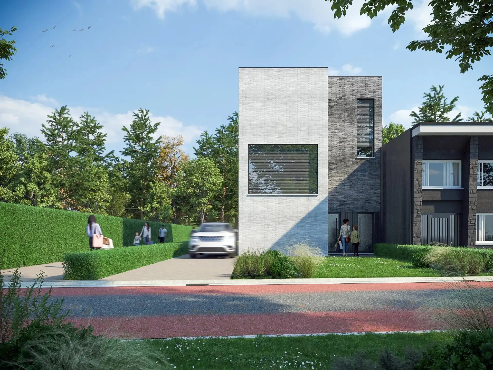 Nieuwbouw woning (1st + 2de verd.) met 3 slaapkamers en mooie terrassen. foto {{pictureIndex}}