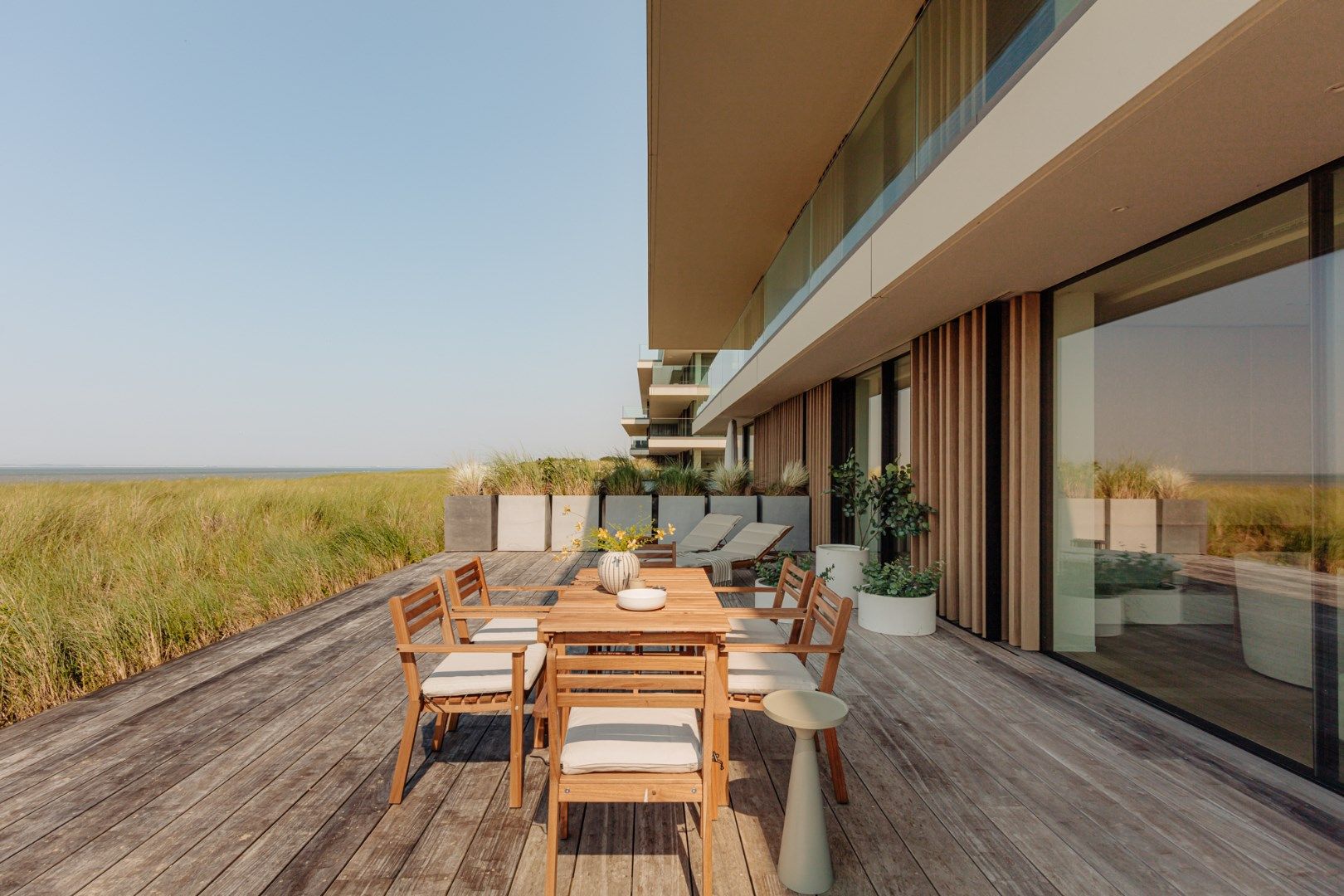 Uiterst smaakvol en top-notch afgewerkt appartement met frontaal zeezicht van het gelijkvloers terras - Residentie Blanke Top foto 19