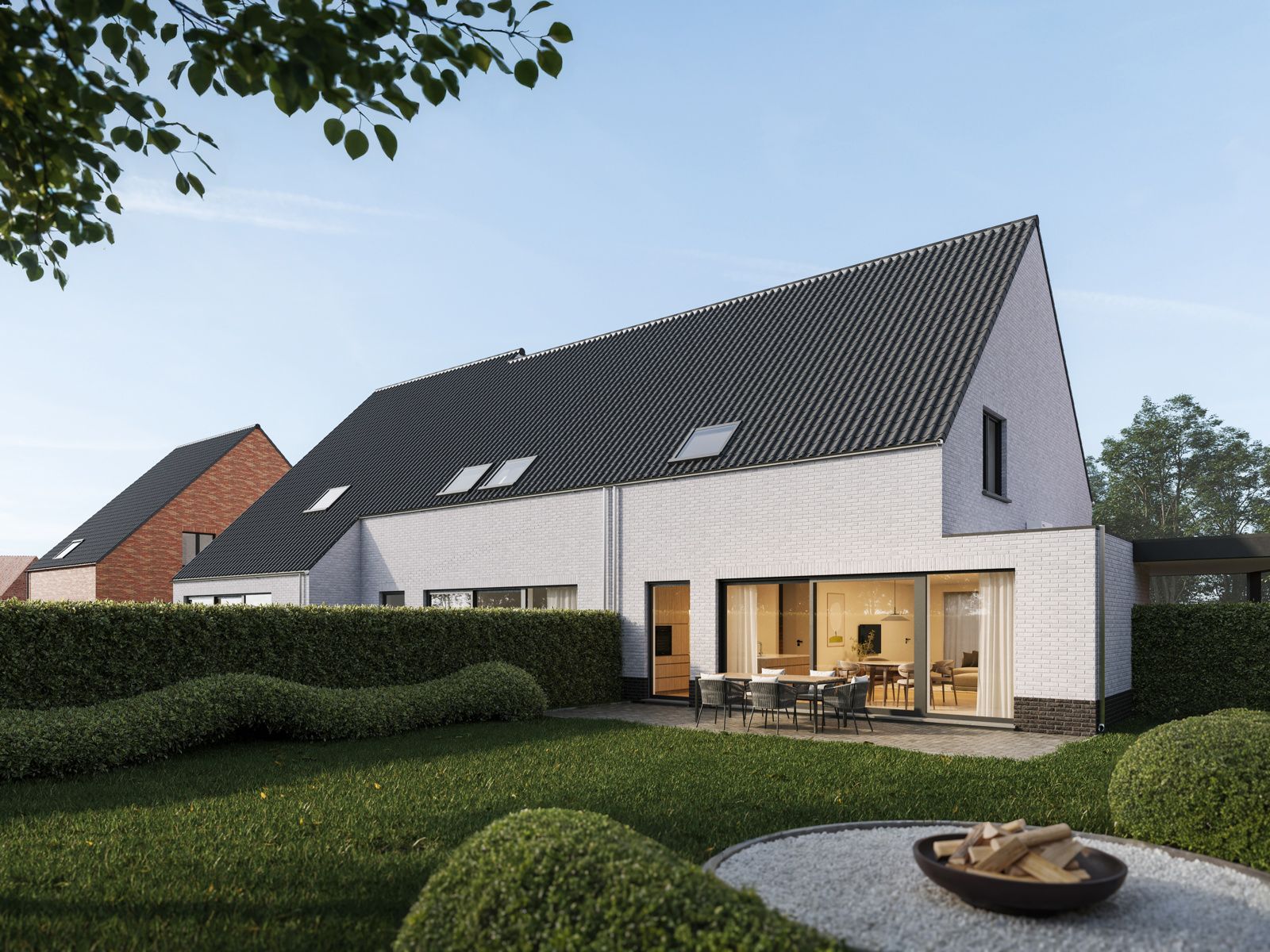 Ruime, energiezuinige halfopen nieuwbouwwoning te Eernegem. foto 4