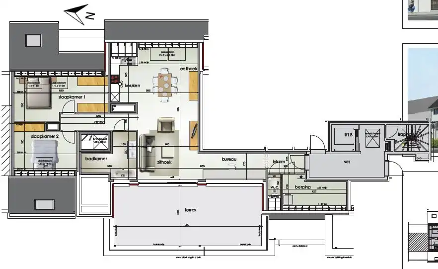 Prachtig en ruim appartement van 123,95m2 met terras van 49,08m2 foto 17