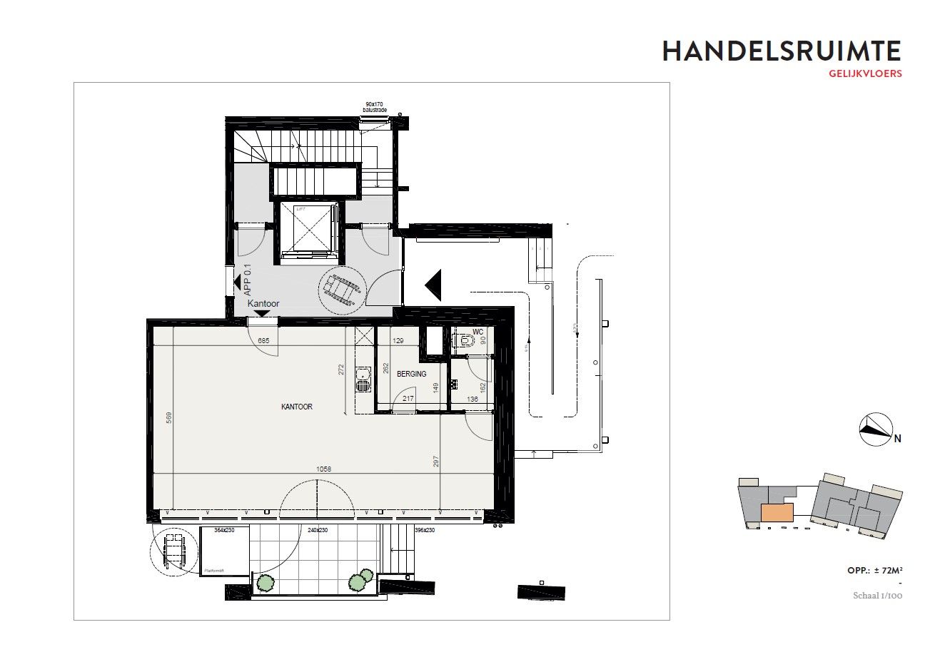 NIEUWBOUWKANTOOR INCL. 3 PARKINGS NABIJ STADSPARK EN CENTRUM foto 7