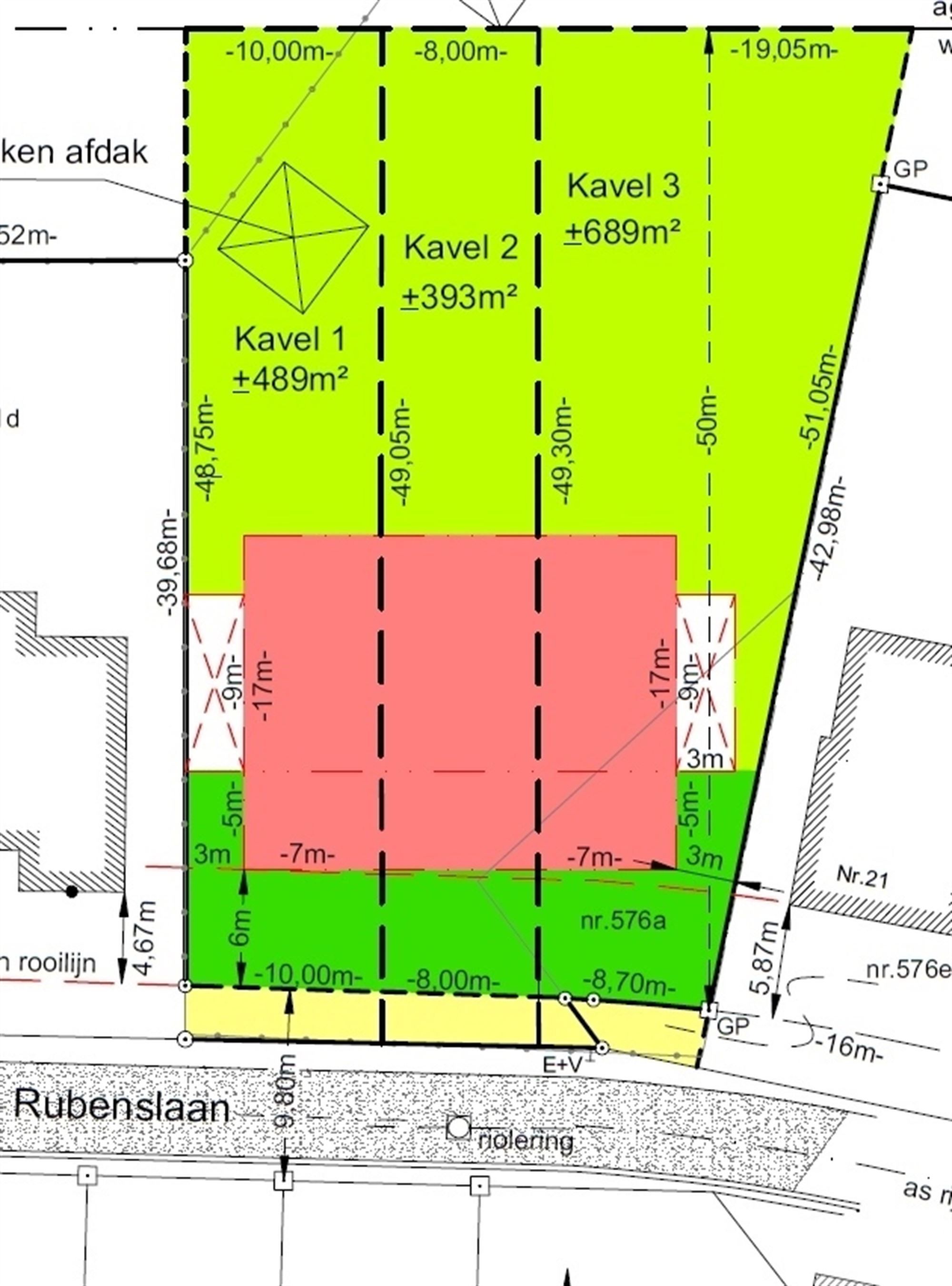 Bouwgrond van 393 m² voor GB in rustige straat foto 2