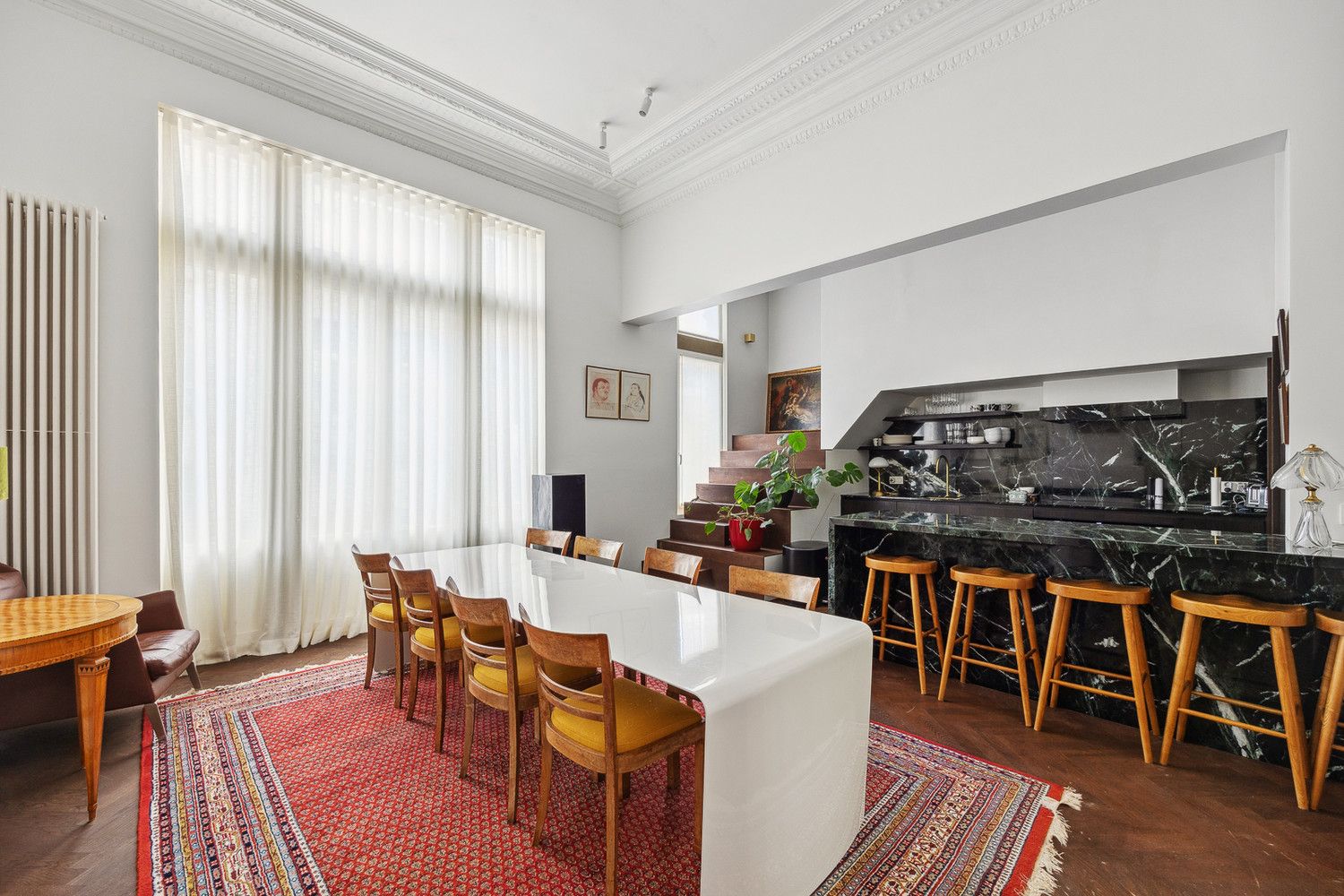 Luxueus duplexappartement (170m²) in monumentale meesterwoning te Antwerpen-centrum met heerlijk zonneterras (EPC B!) + 2 optionele parkings foto 10