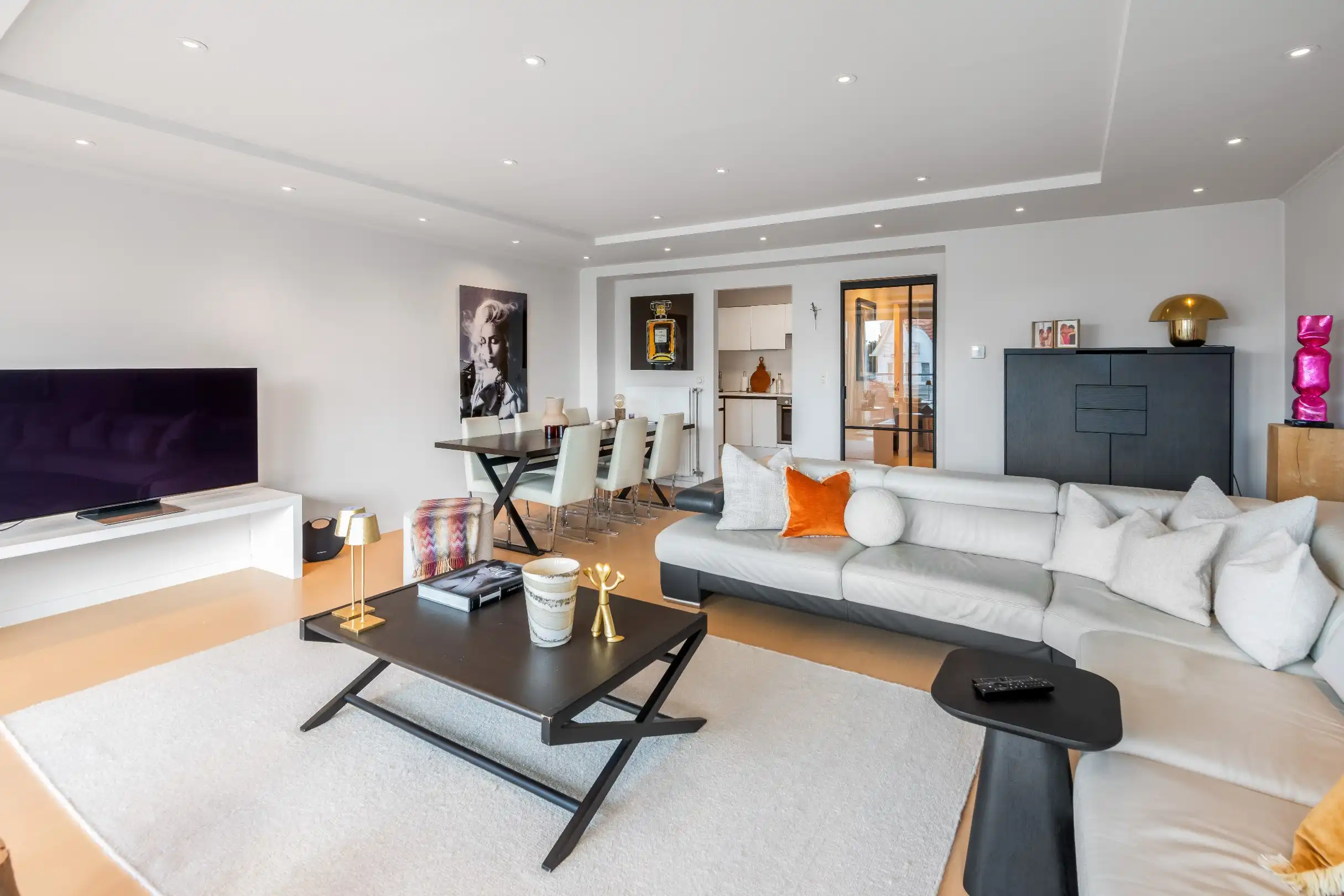 Zuidgericht appartement op de Kustlaan in het Zoute met UNIEK OPEN ZICHT ! foto 4