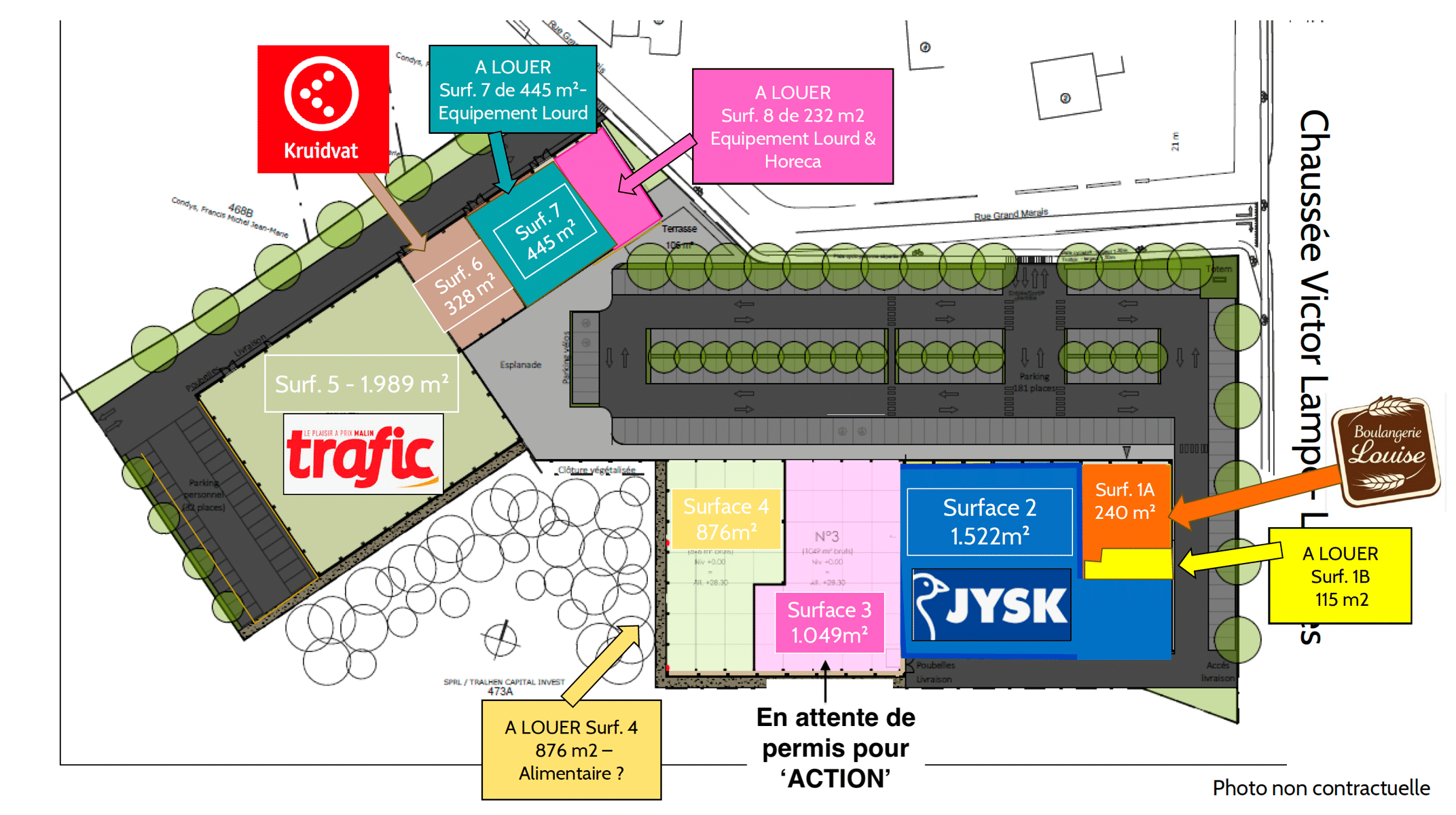 Handelszaak  te huur - 876 m2. foto 3