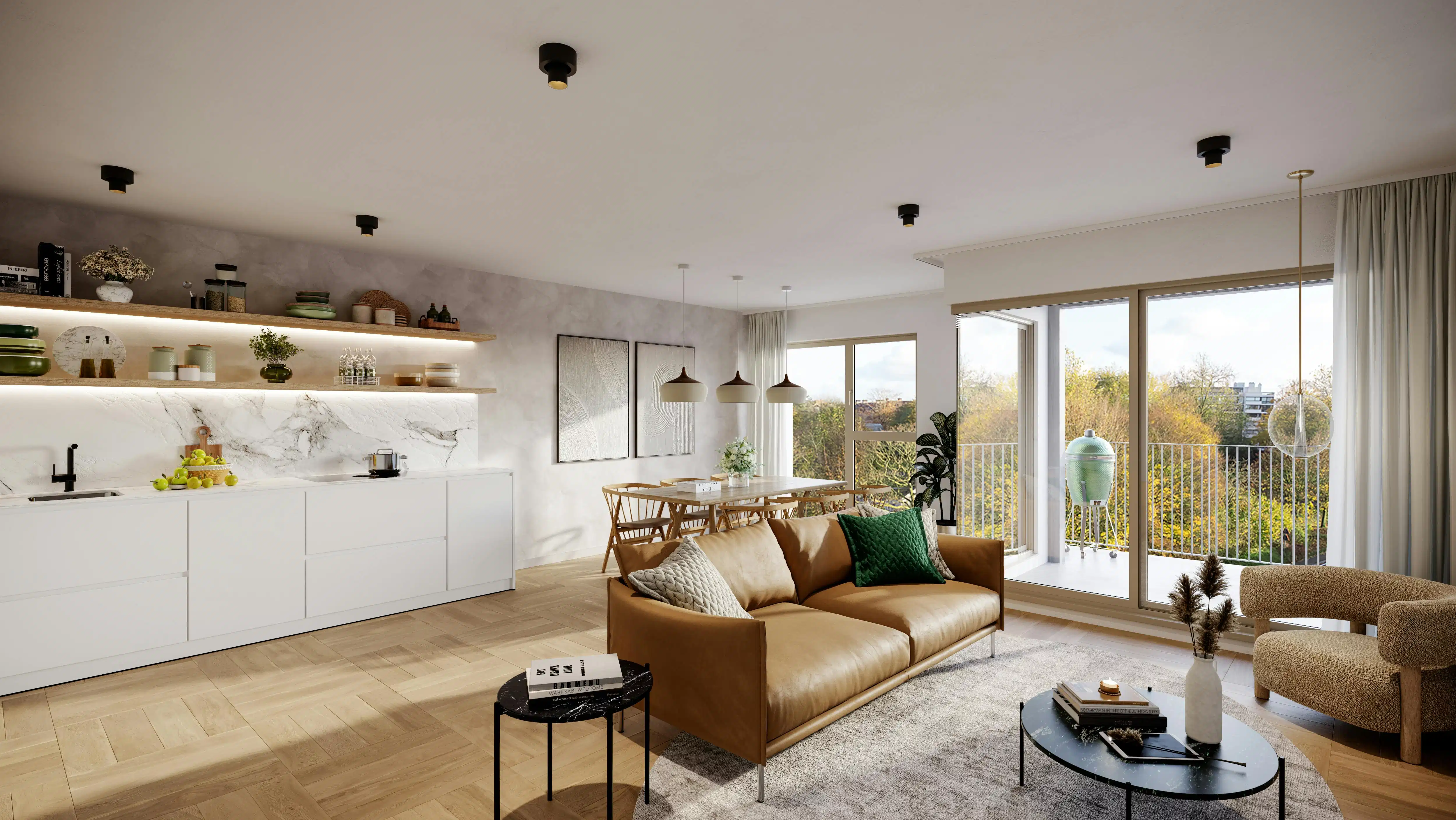 Nieuwbouw 2 slaapkamer appartement te Brugge foto 7