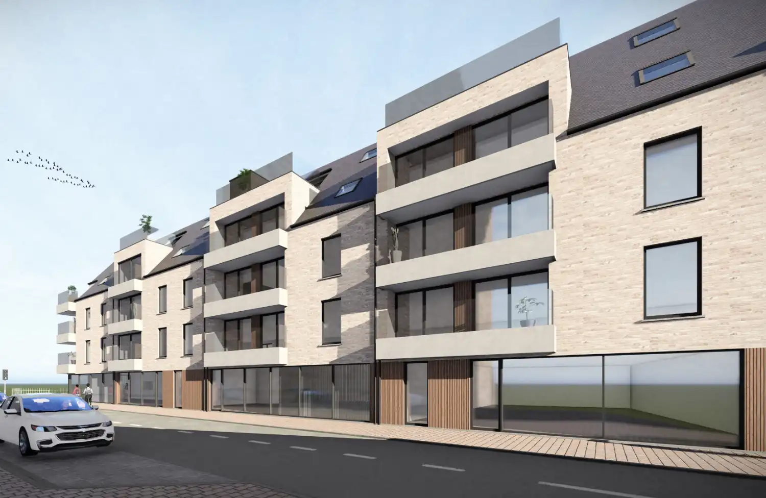 VEURNE: Nieuwbouwresidentie THE BRIDGE op enkele stappen van het bruisende centrum van Veurne, 17 appartementen met 2 of 3 slpks, op topligging! foto 3